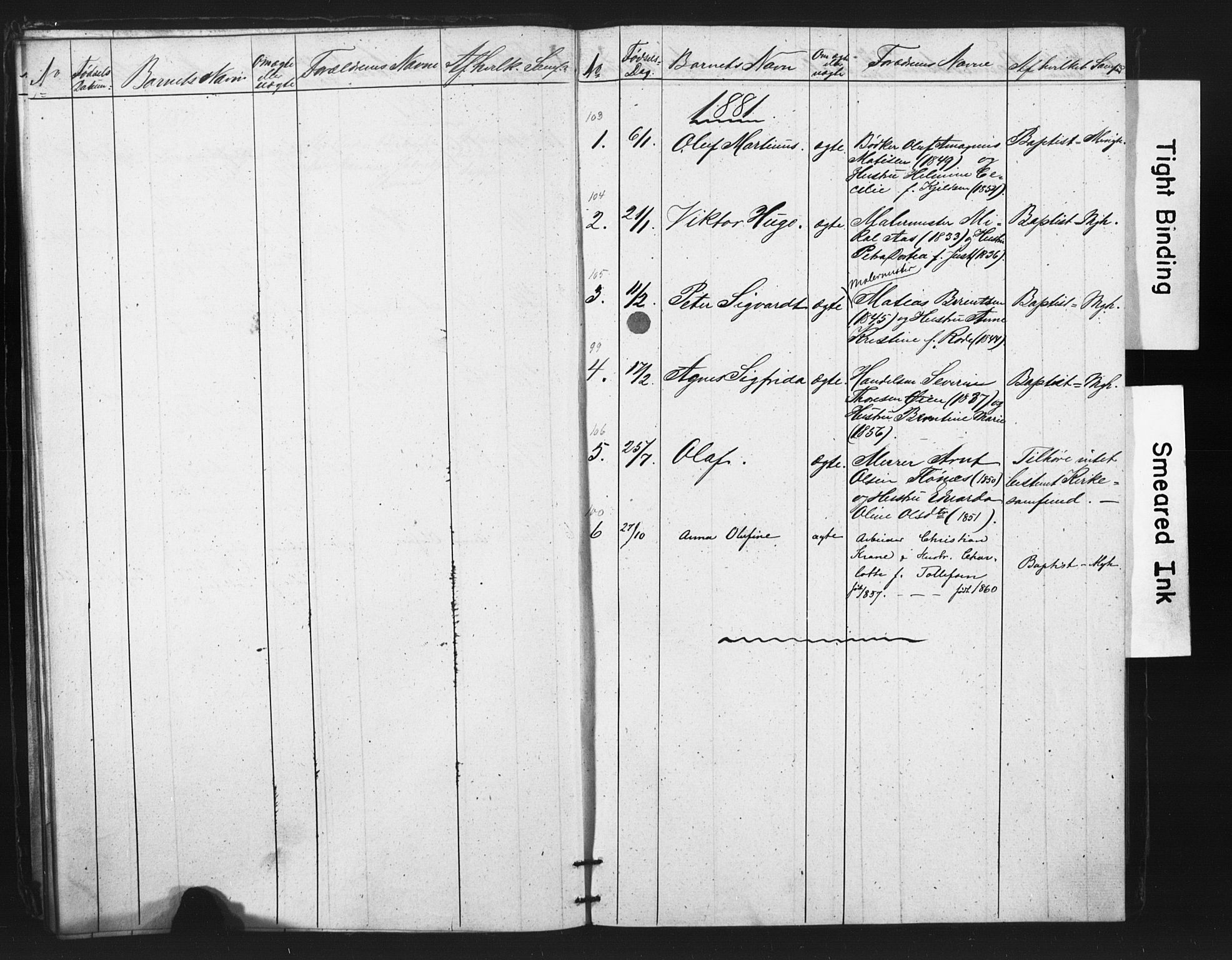 Tromsø sokneprestkontor/stiftsprosti/domprosti, SATØ/S-1343/G/Ge/L0067: Dissenter register no. 67, 1856-1882