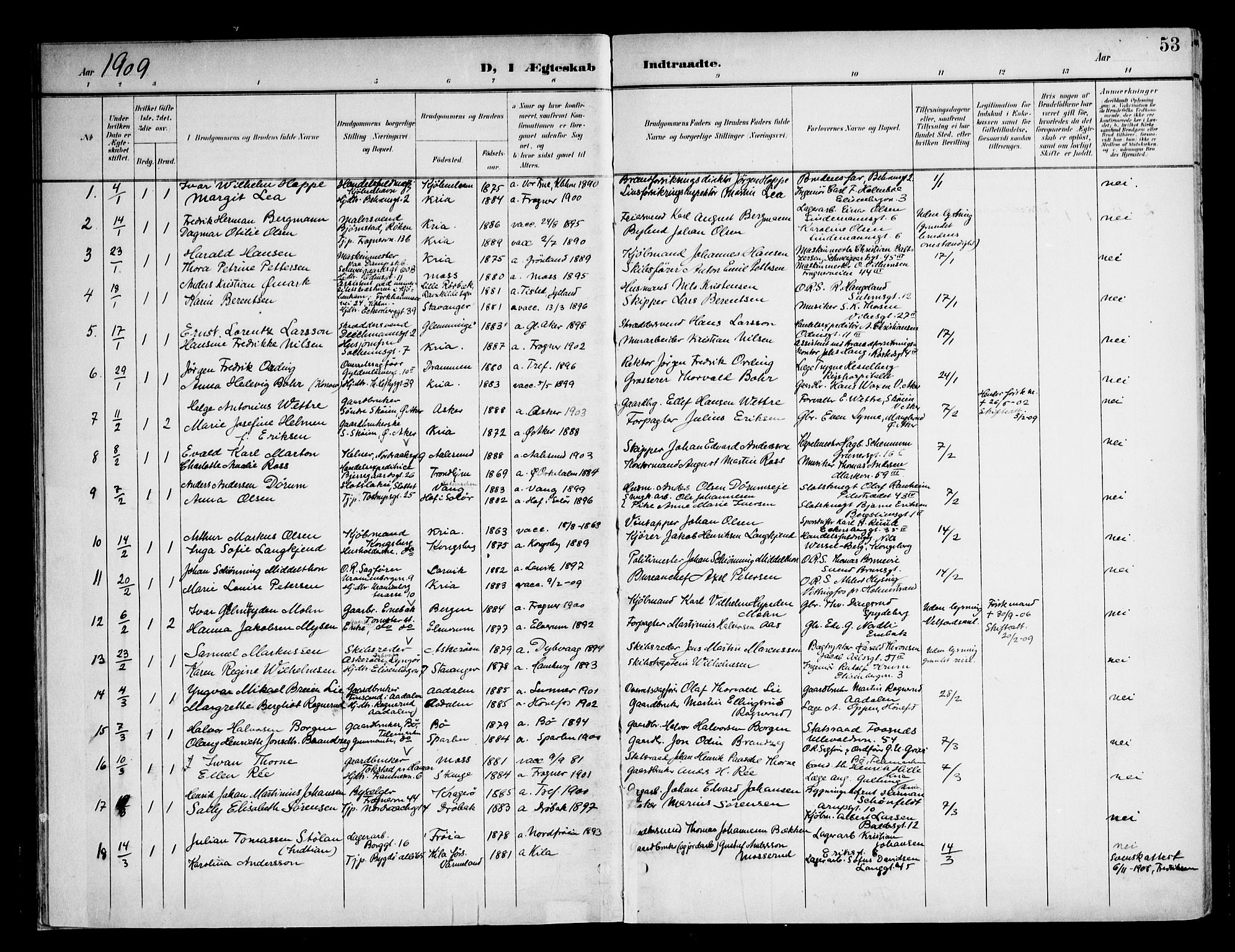 Frogner prestekontor Kirkebøker, AV/SAO-A-10886/F/Fa/L0003: Parish register (official) no. 3, 1898-1917, p. 53