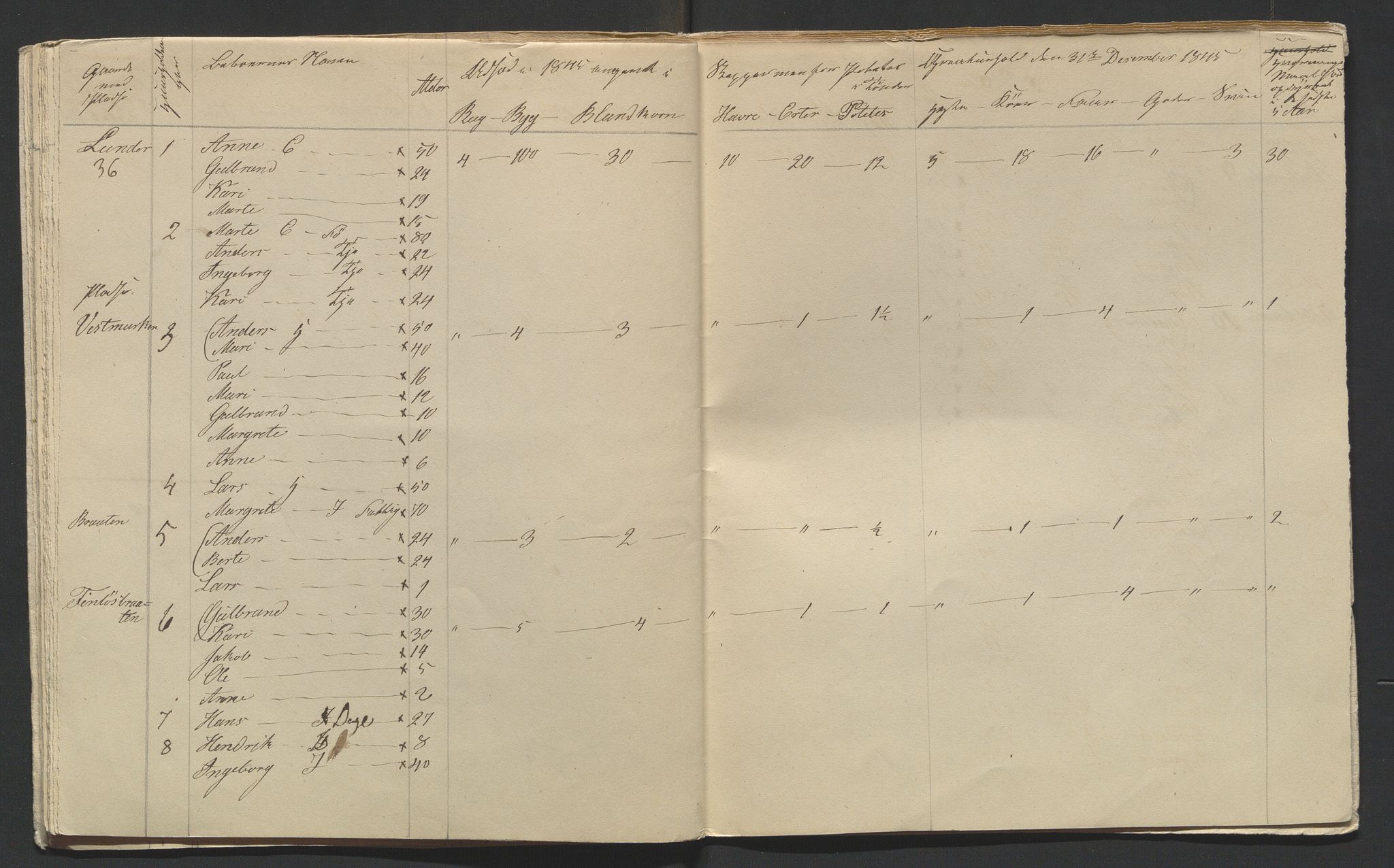 SAH, 1845 Census for Jevnaker parish, 1845, p. 21