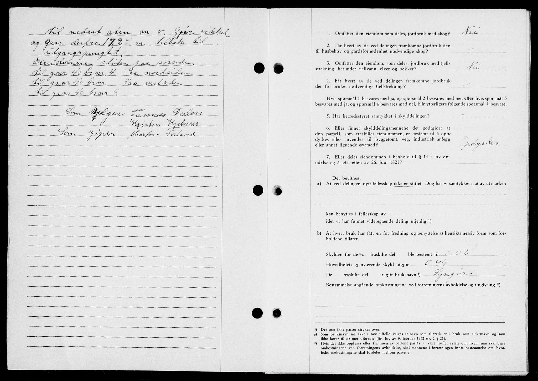 Ryfylke tingrett, SAST/A-100055/001/II/IIB/L0104: Mortgage book no. 83, 1948-1949, Diary no: : 1985/1948
