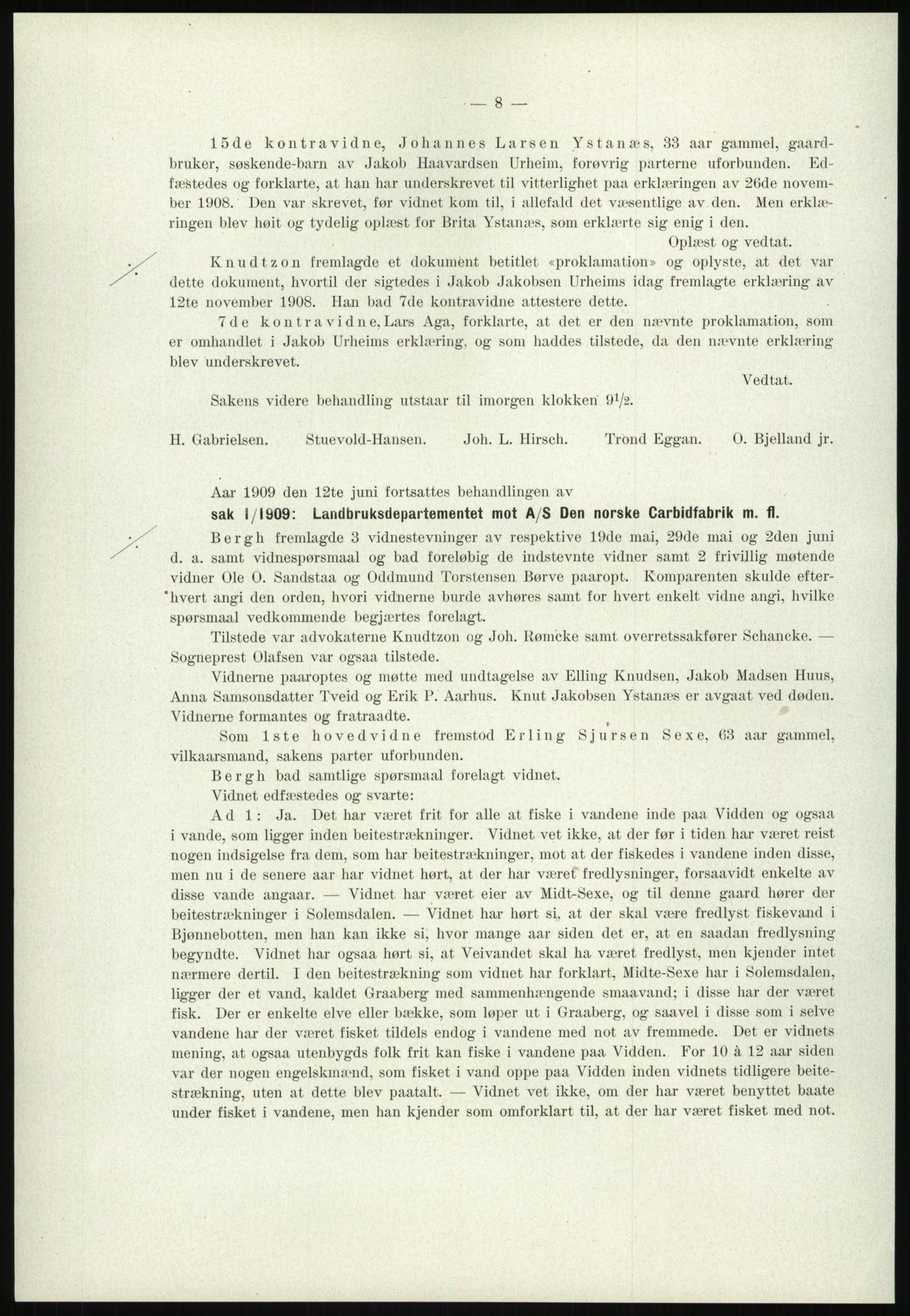 Høyfjellskommisjonen, AV/RA-S-1546/X/Xa/L0001: Nr. 1-33, 1909-1953, p. 18