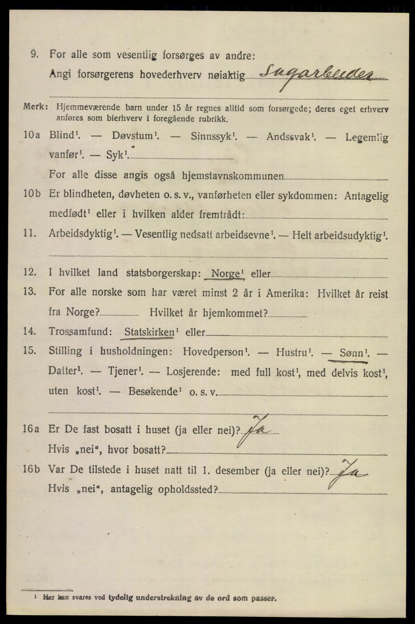 SAKO, 1920 census for Lier, 1920, p. 4107