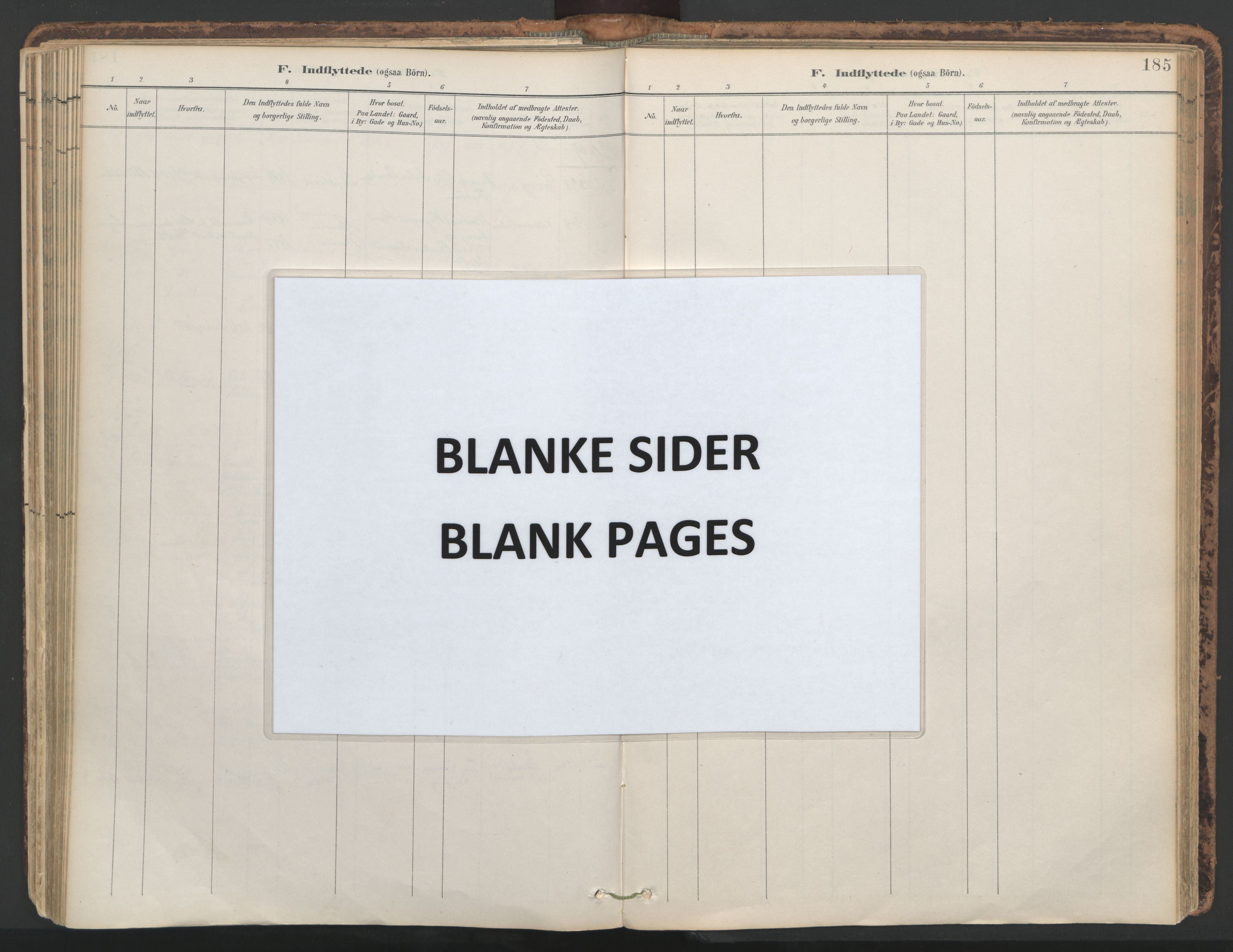 Ministerialprotokoller, klokkerbøker og fødselsregistre - Nord-Trøndelag, SAT/A-1458/764/L0556: Parish register (official) no. 764A11, 1897-1924, p. 185