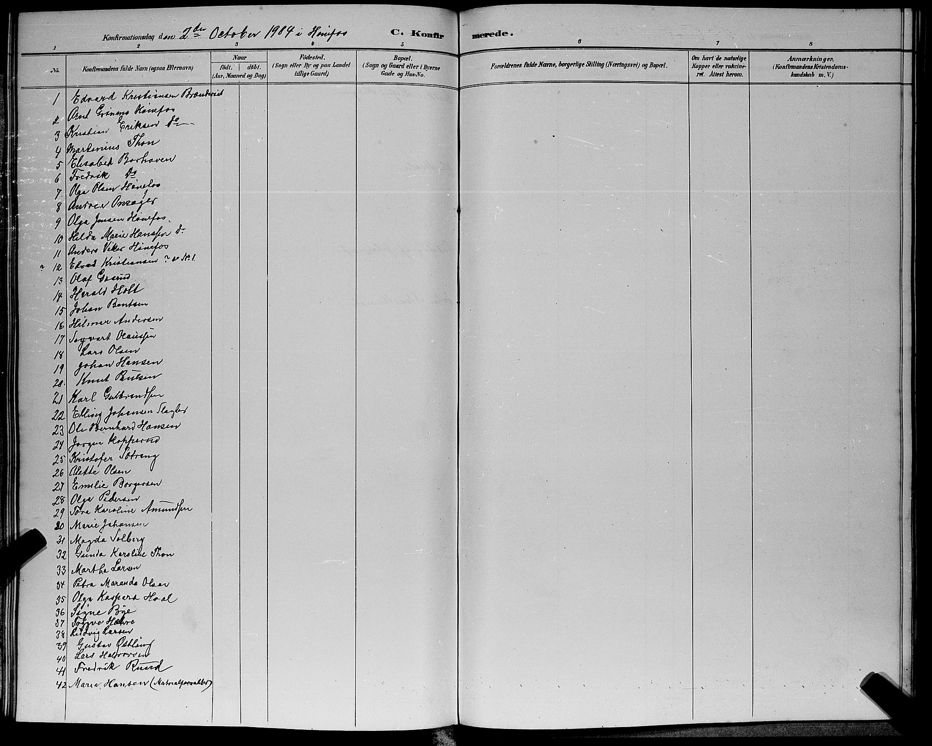 Hønefoss kirkebøker, SAKO/A-609/G/Ga/L0002: Parish register (copy) no. 2, 1888-1904