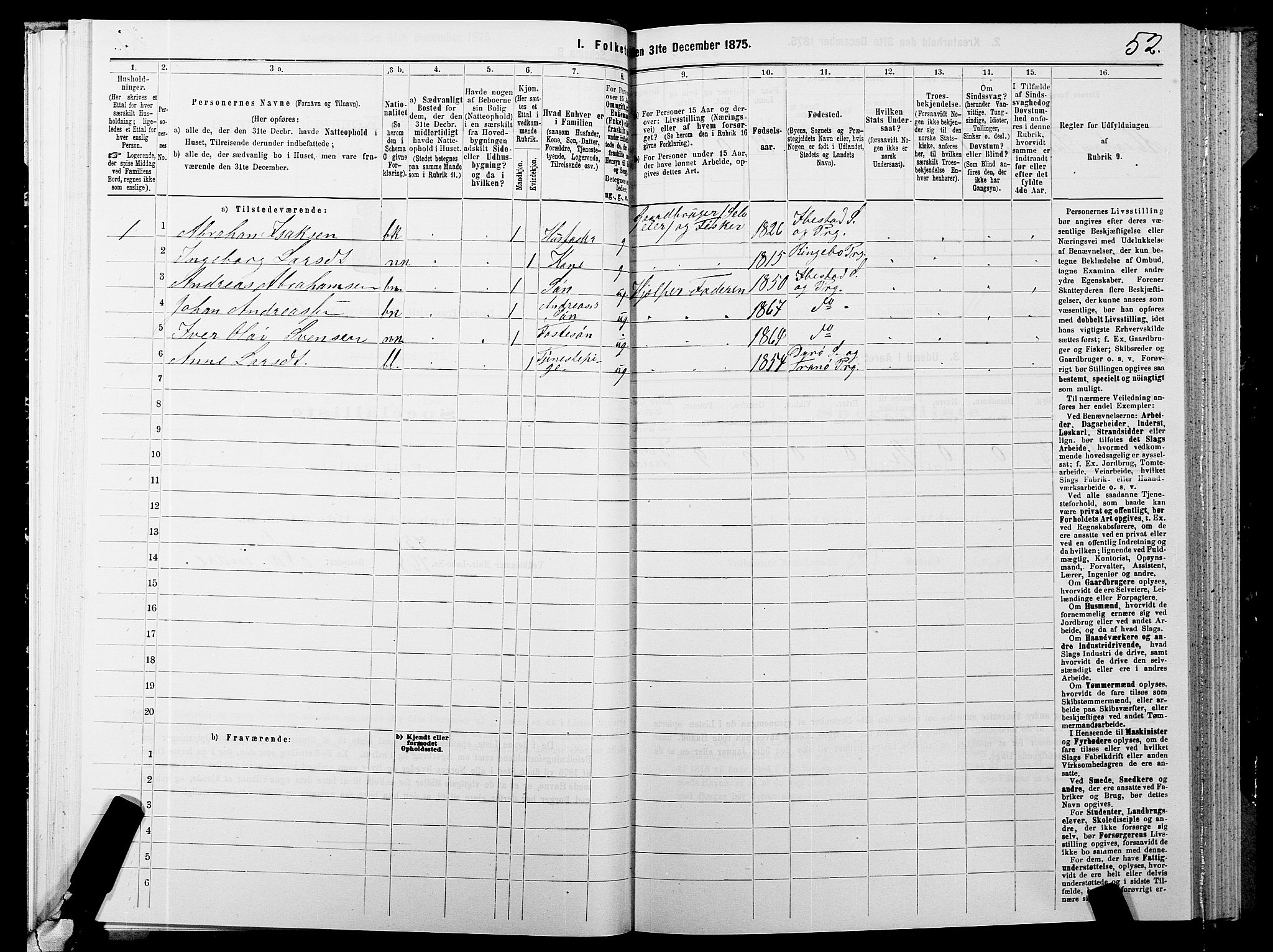 SATØ, 1875 census for 1917P Ibestad, 1875, p. 8052