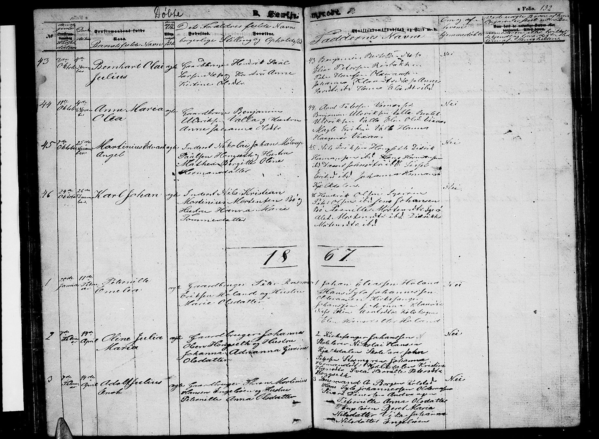 Ministerialprotokoller, klokkerbøker og fødselsregistre - Nordland, SAT/A-1459/816/L0251: Parish register (copy) no. 816C01, 1852-1870, p. 132