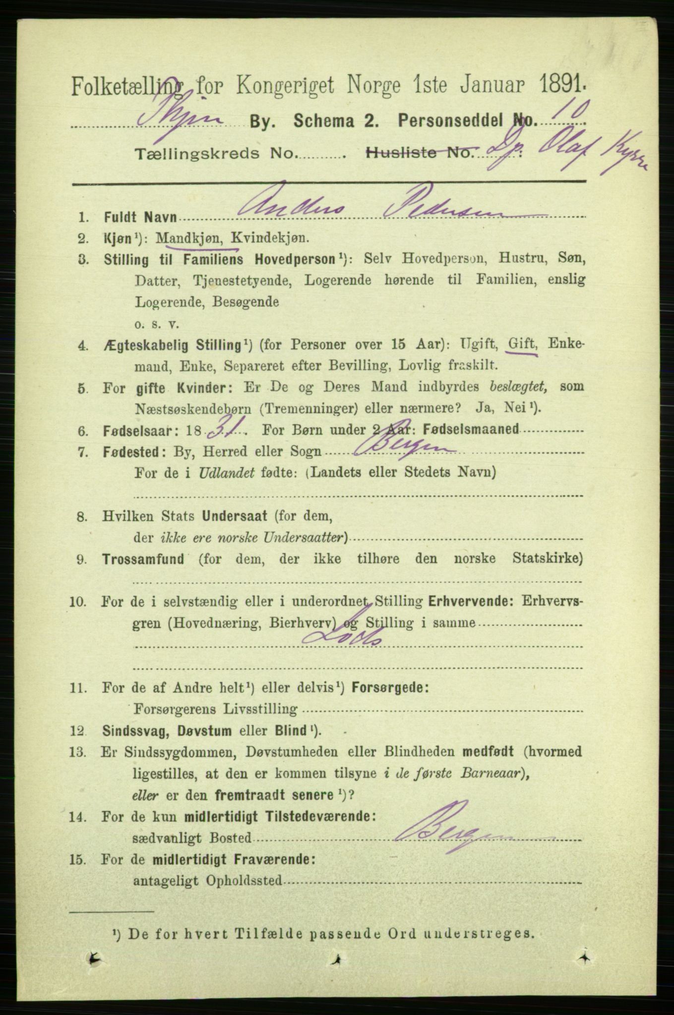 RA, 1891 census for 1601 Trondheim, 1891, p. 28551