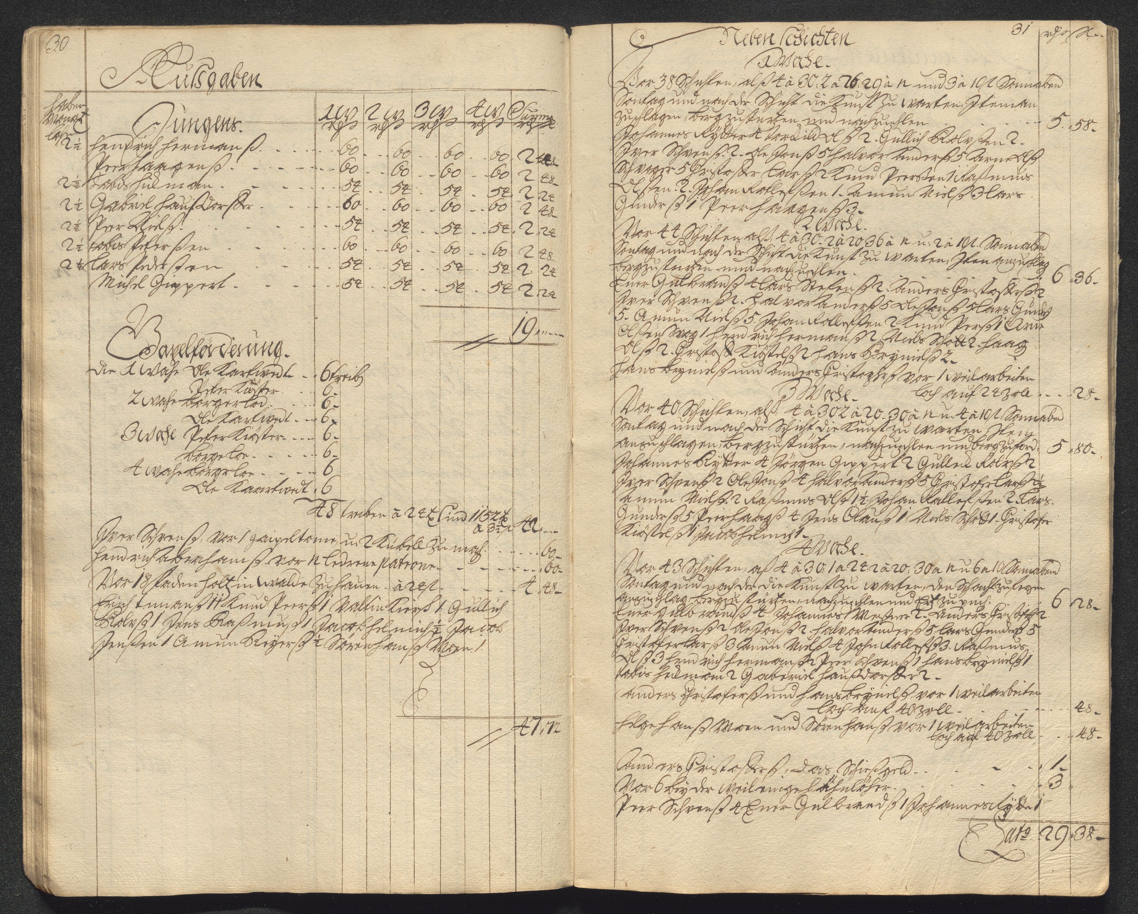 Kongsberg Sølvverk 1623-1816, AV/SAKO-EA-3135/001/D/Dc/Dcd/L0099: Utgiftsregnskap for gruver m.m., 1710, p. 344