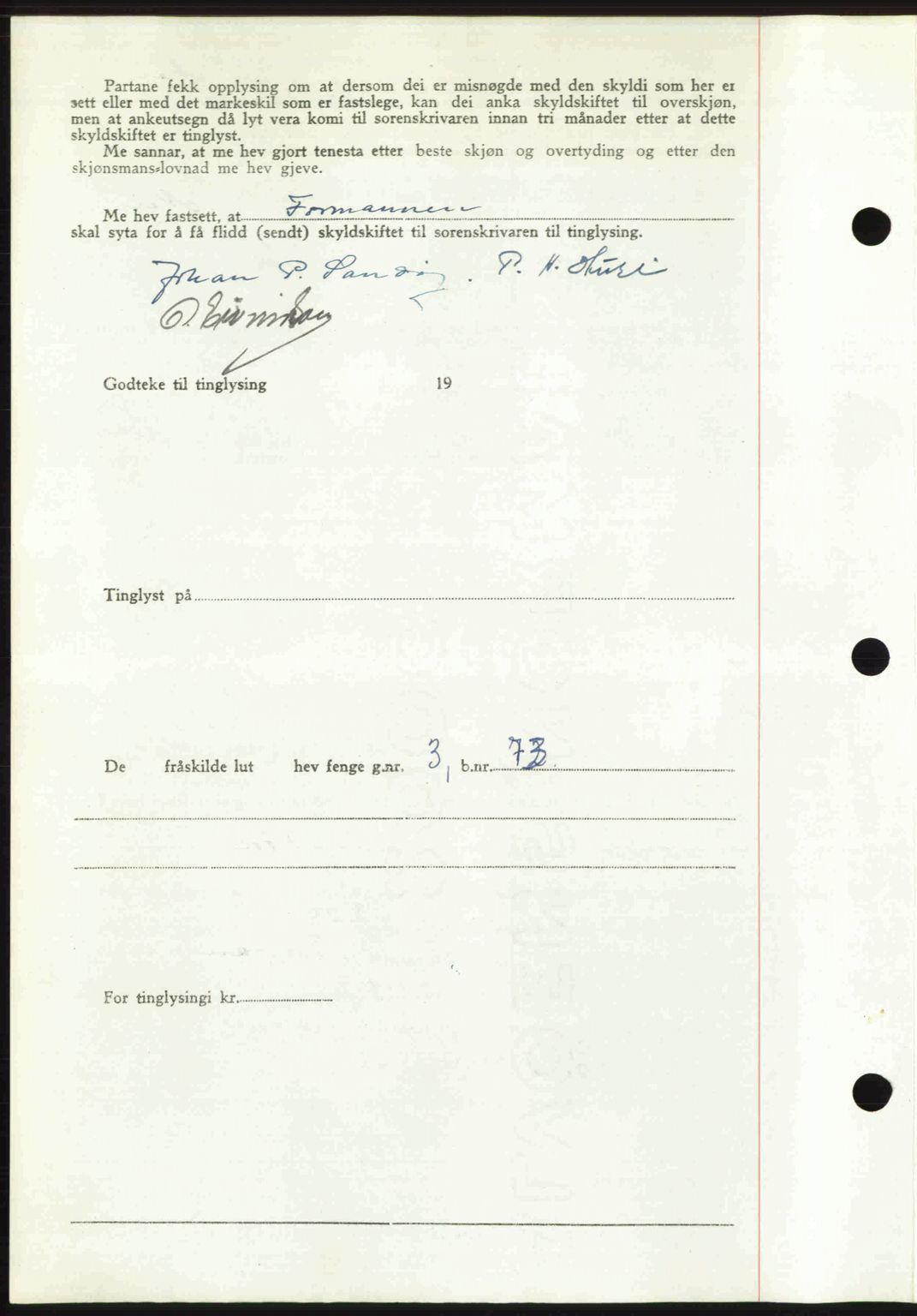 Romsdal sorenskriveri, AV/SAT-A-4149/1/2/2C: Mortgage book no. A31, 1949-1949, Diary no: : 2628/1949