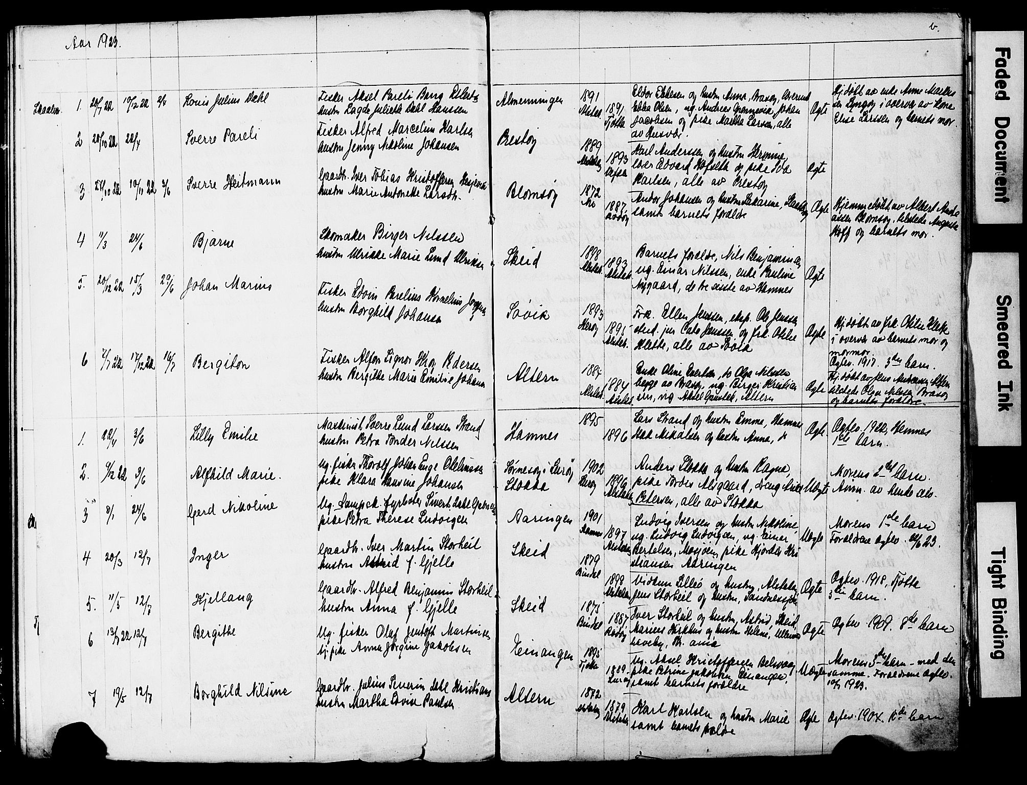 Ministerialprotokoller, klokkerbøker og fødselsregistre - Nordland, AV/SAT-A-1459/830/L0464: Parish register (copy) no. 830C06, 1906-1925, p. 51b