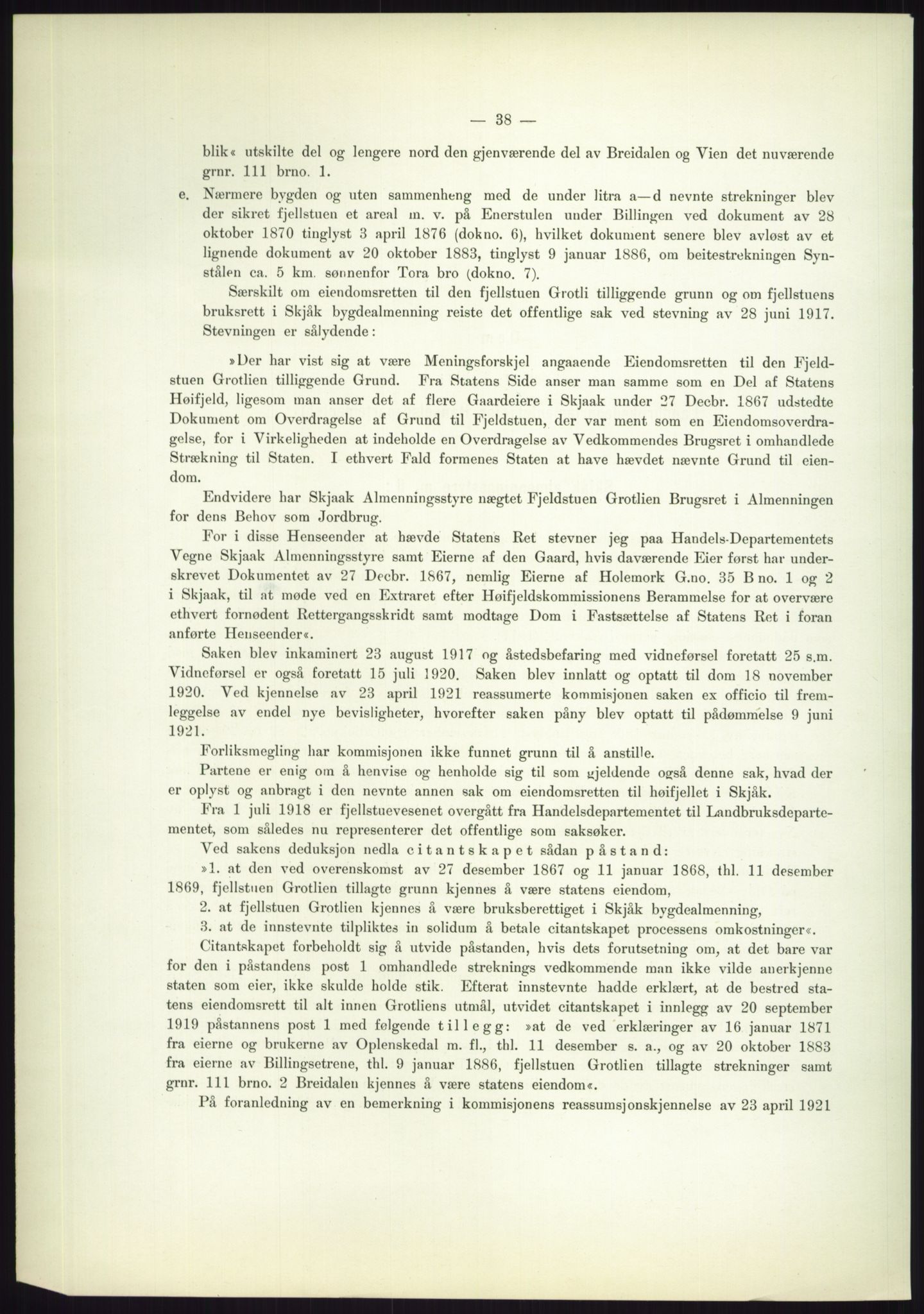 Høyfjellskommisjonen, AV/RA-S-1546/X/Xa/L0001: Nr. 1-33, 1909-1953, p. 2947