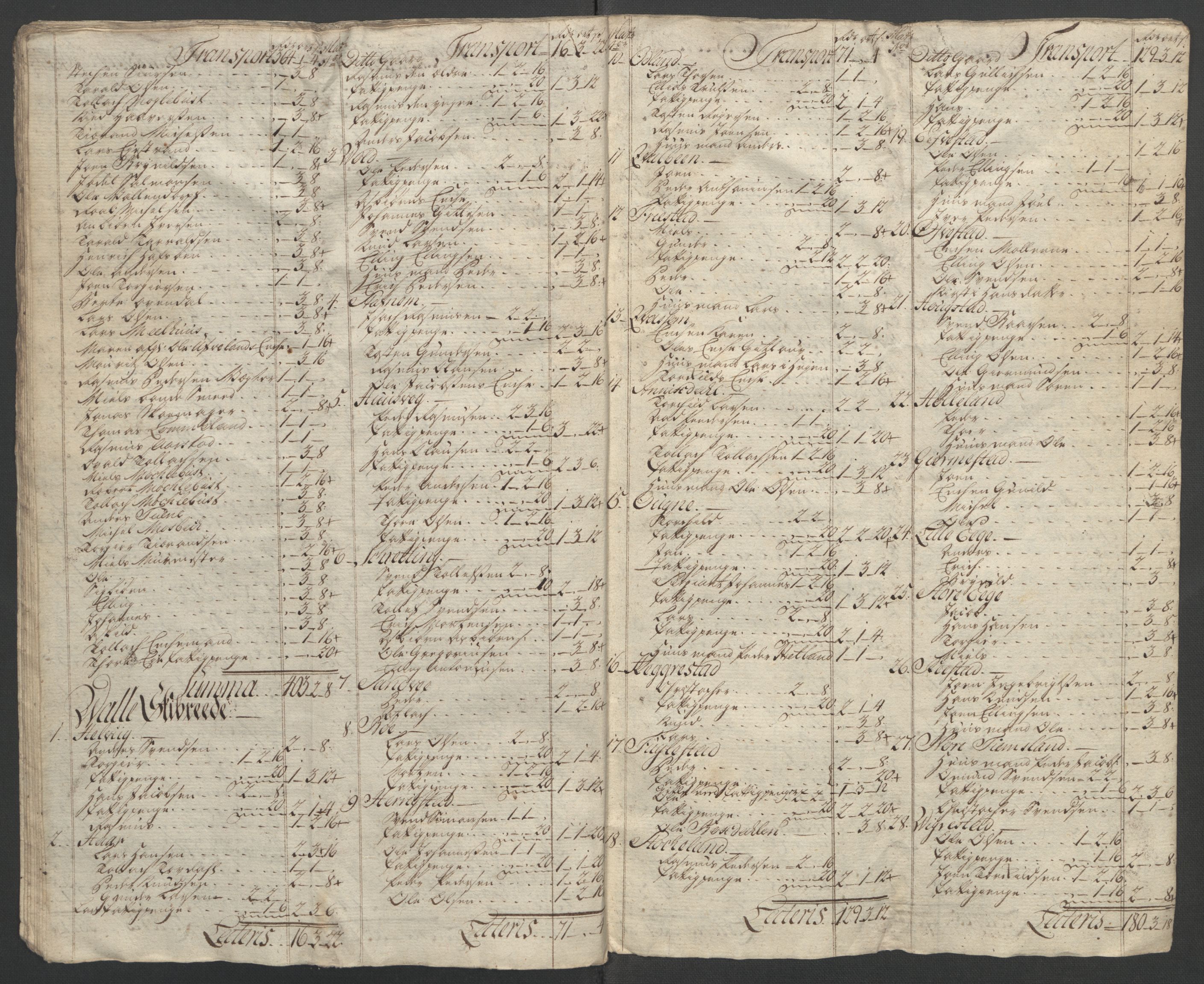 Rentekammeret inntil 1814, Reviderte regnskaper, Fogderegnskap, AV/RA-EA-4092/R46/L2835: Ekstraskatten Jæren og Dalane, 1762-1764, p. 414