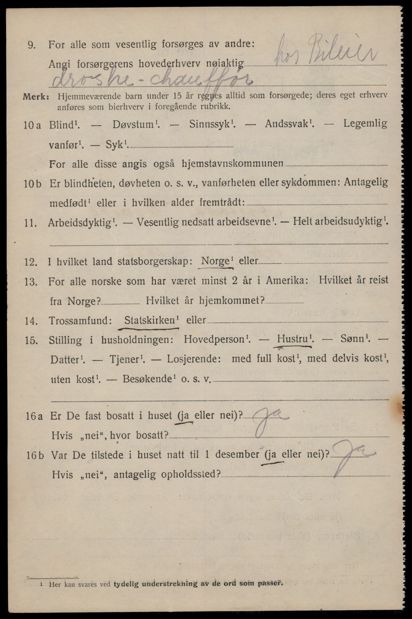 SAT, 1920 census for Trondheim, 1920, p. 54215