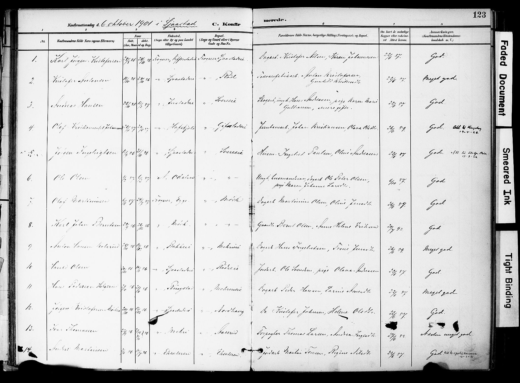 Lier kirkebøker, AV/SAKO-A-230/F/Fa/L0017: Parish register (official) no. I 17, 1901-1908, p. 123