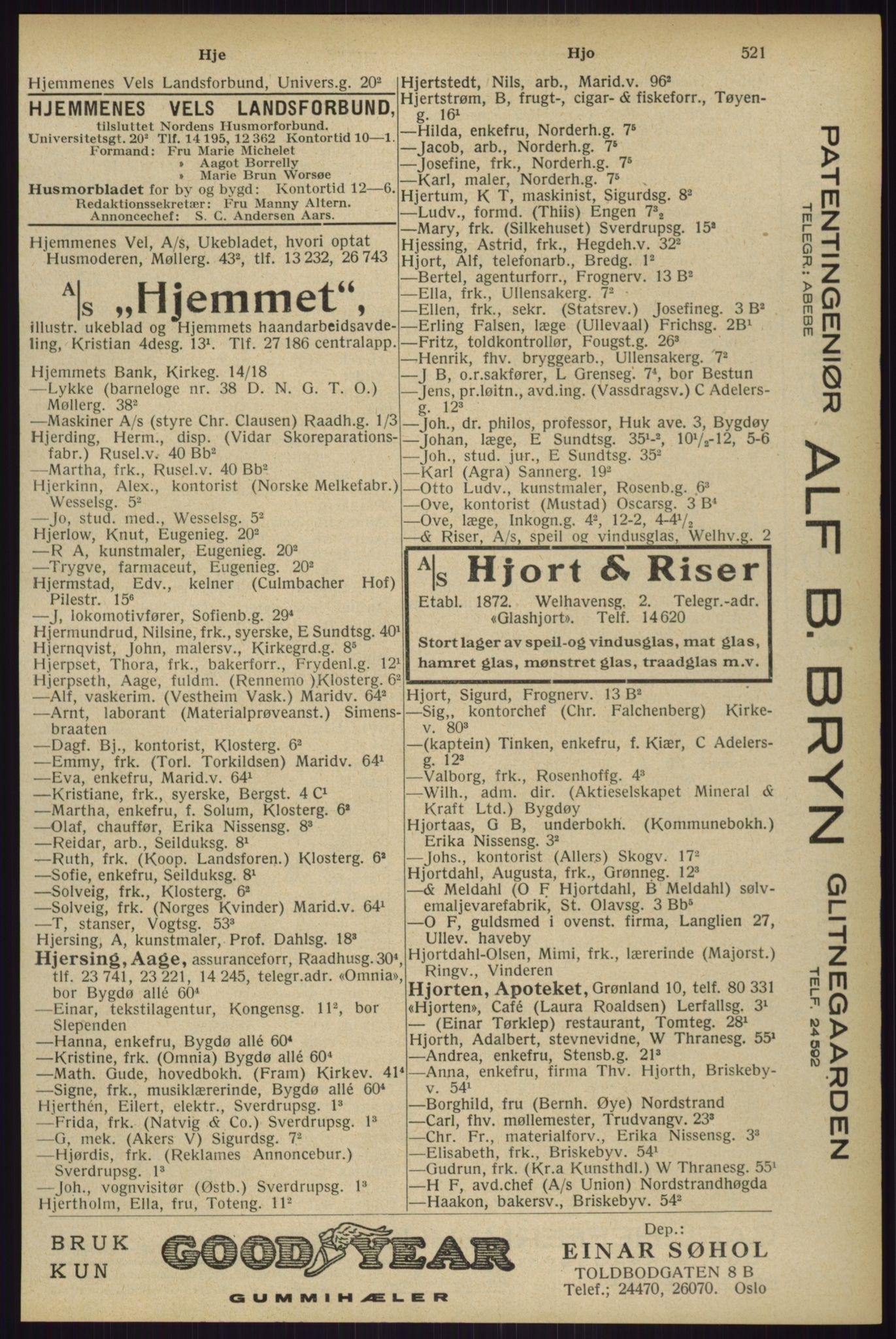 Kristiania/Oslo adressebok, PUBL/-, 1929, p. 521
