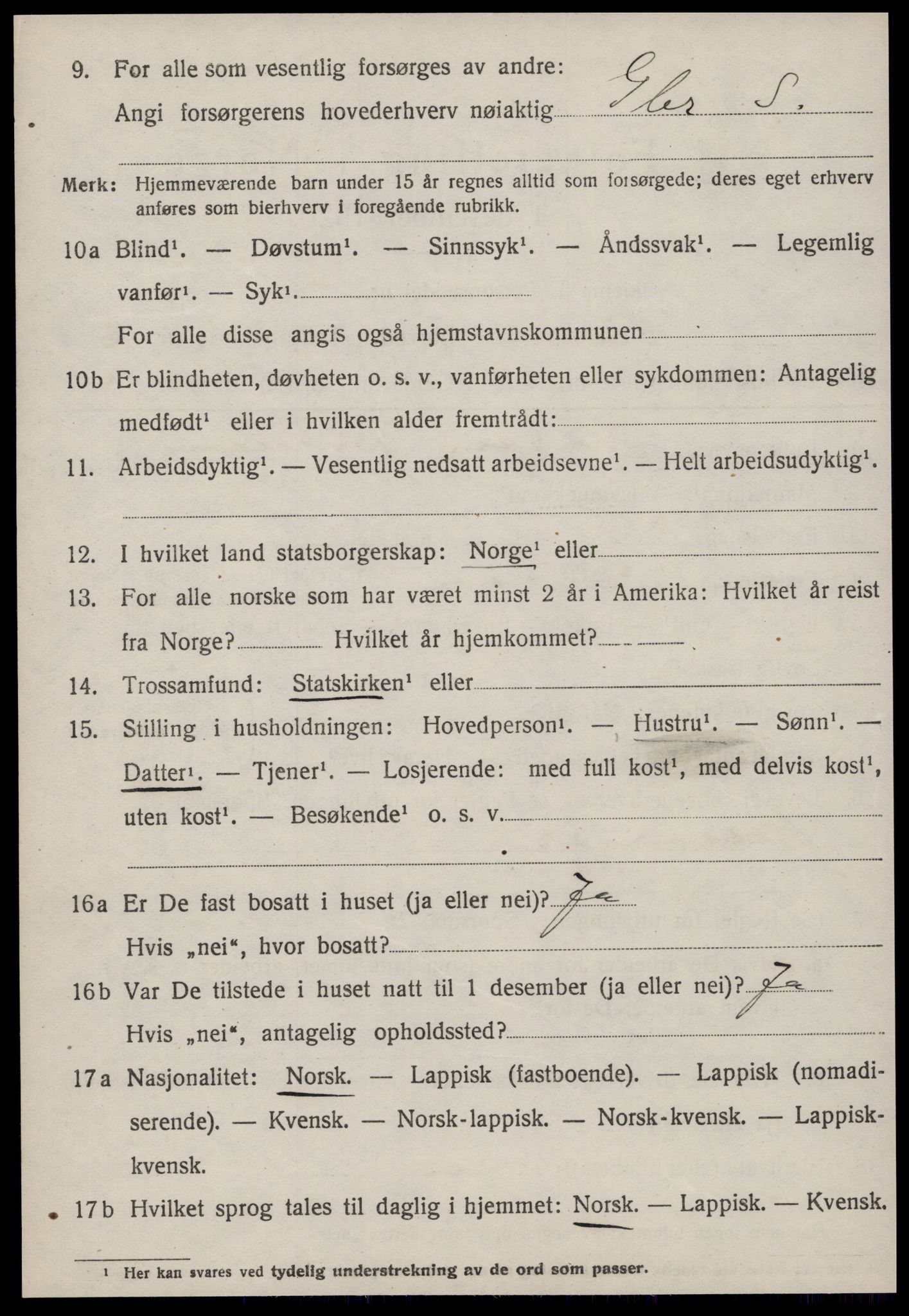 SAT, 1920 census for Rissa, 1920, p. 4794