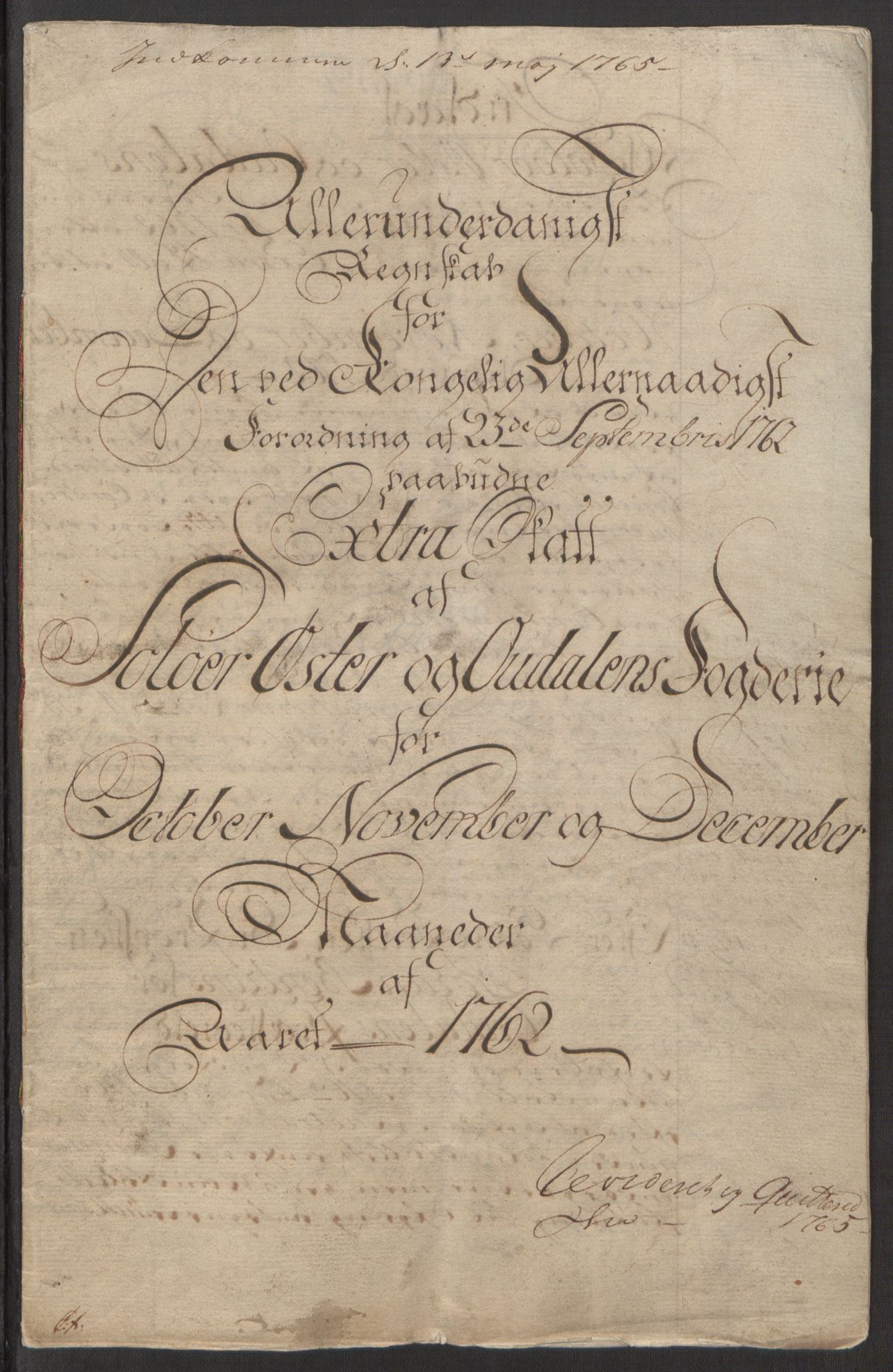 Rentekammeret inntil 1814, Reviderte regnskaper, Fogderegnskap, RA/EA-4092/R15/L1014: Ekstraskatten Østerdal, 1762-1764, p. 5