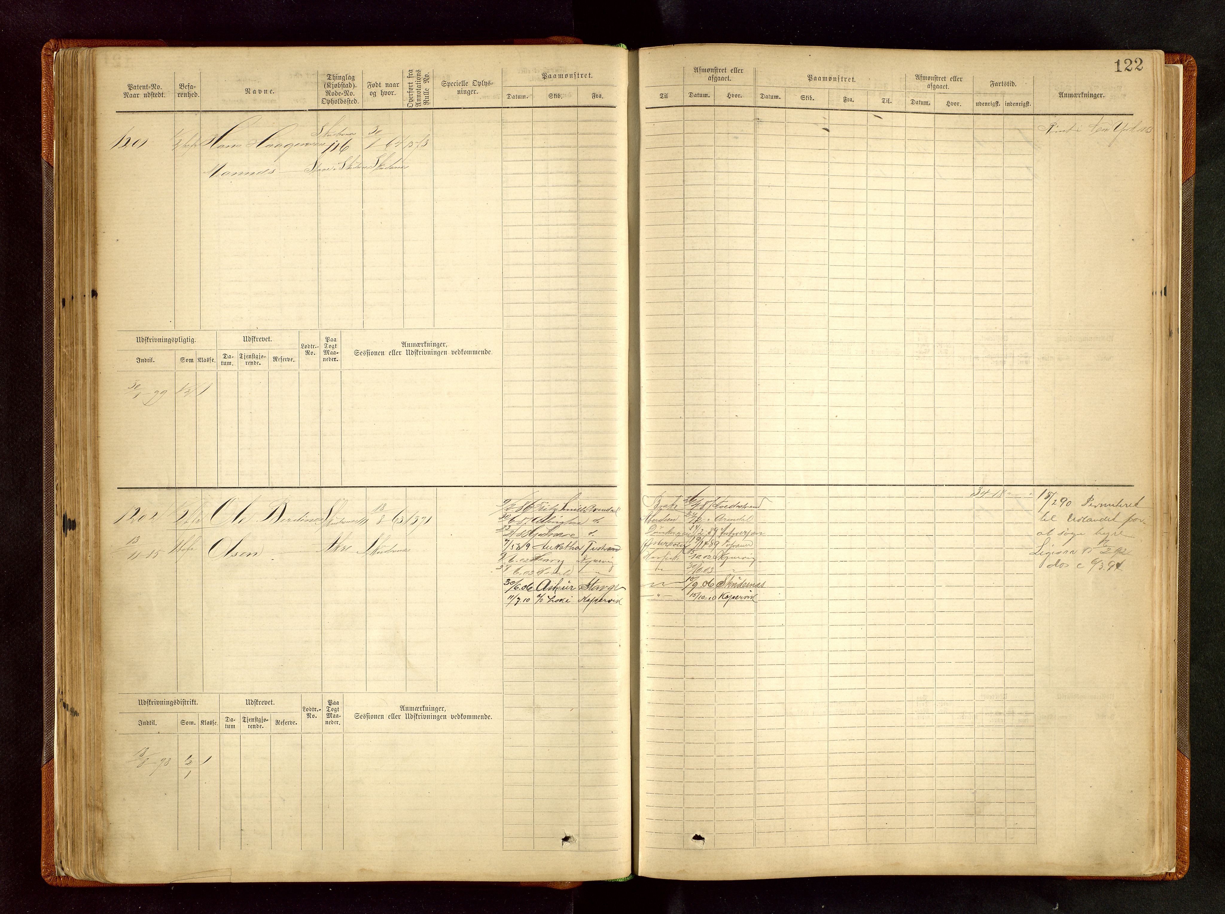 Haugesund sjømannskontor, SAST/A-102007/F/Fb/Fbb/L0002: Sjøfartsrulle Skudenes kretsnr. 959-2439, 1860-1948, p. 122