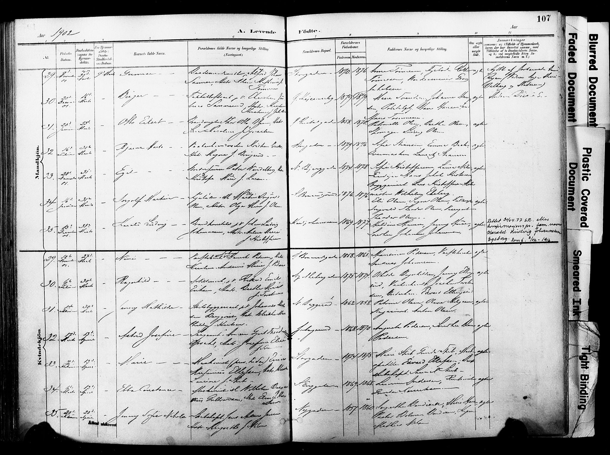 Horten kirkebøker, SAKO/A-348/F/Fa/L0005: Parish register (official) no. 5, 1896-1904, p. 107