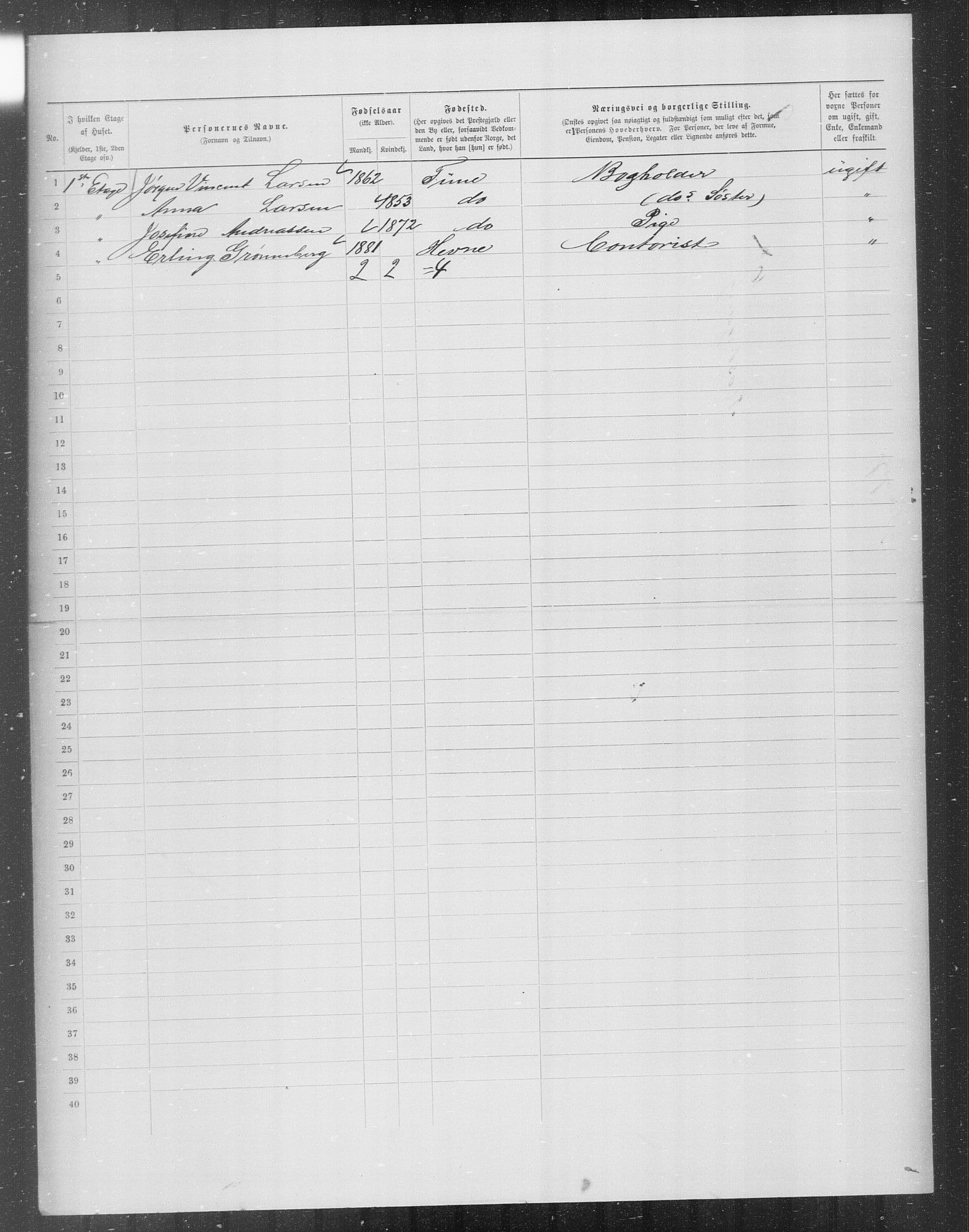 OBA, Municipal Census 1899 for Kristiania, 1899, p. 6820