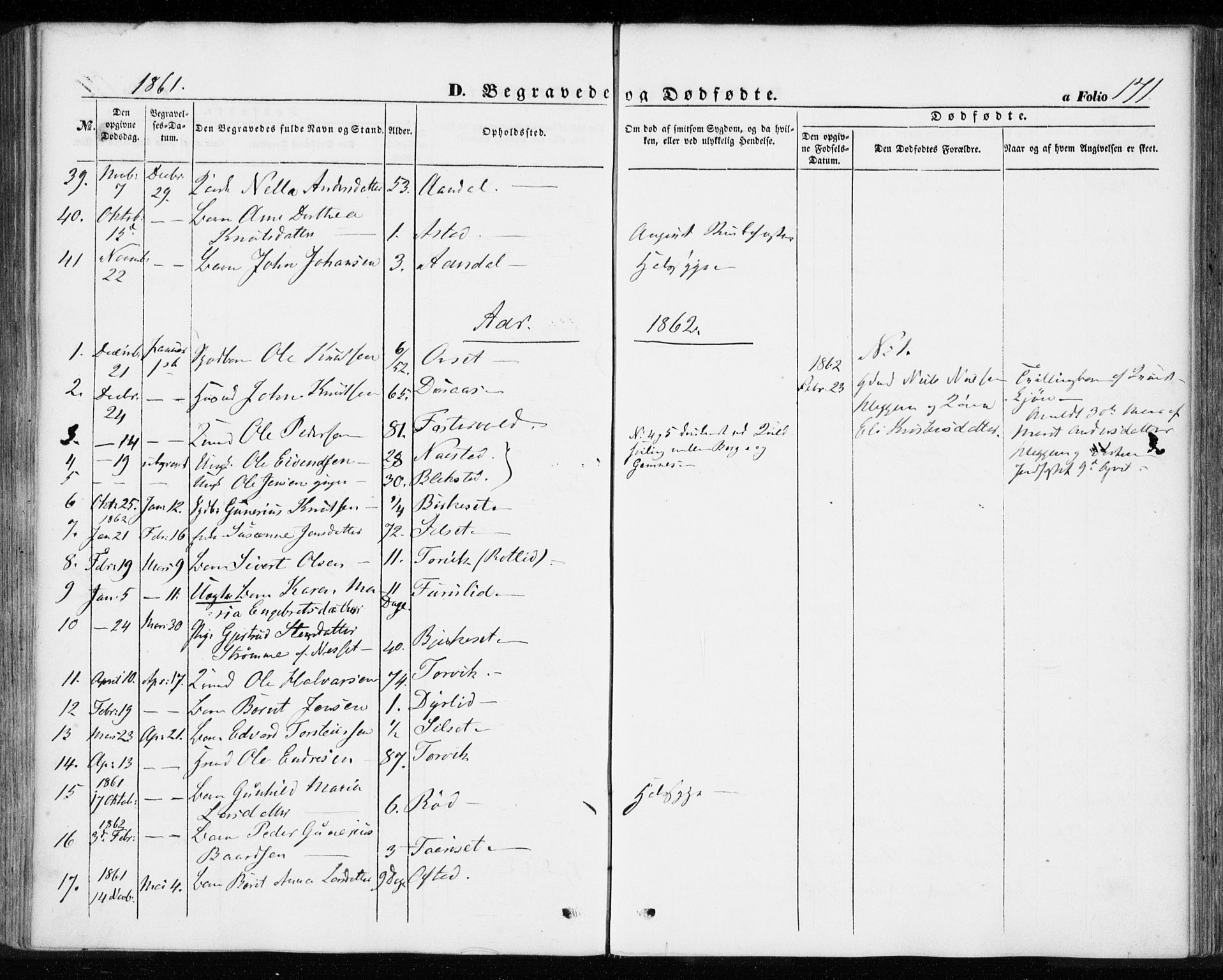 Ministerialprotokoller, klokkerbøker og fødselsregistre - Møre og Romsdal, AV/SAT-A-1454/584/L0965: Parish register (official) no. 584A05, 1857-1868, p. 171