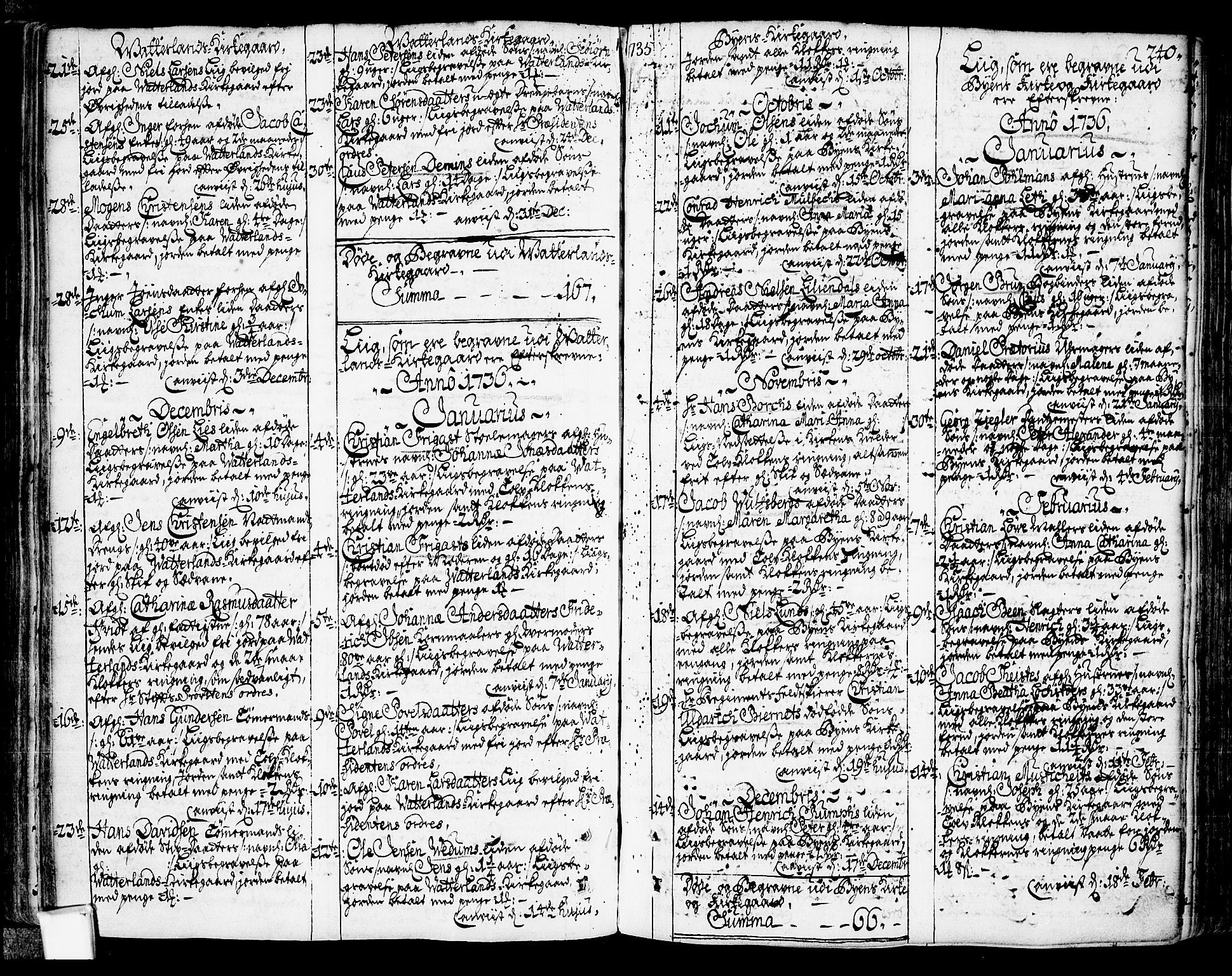 Oslo domkirke Kirkebøker, SAO/A-10752/F/Fa/L0003: Parish register (official) no. 3, 1731-1743, p. 240