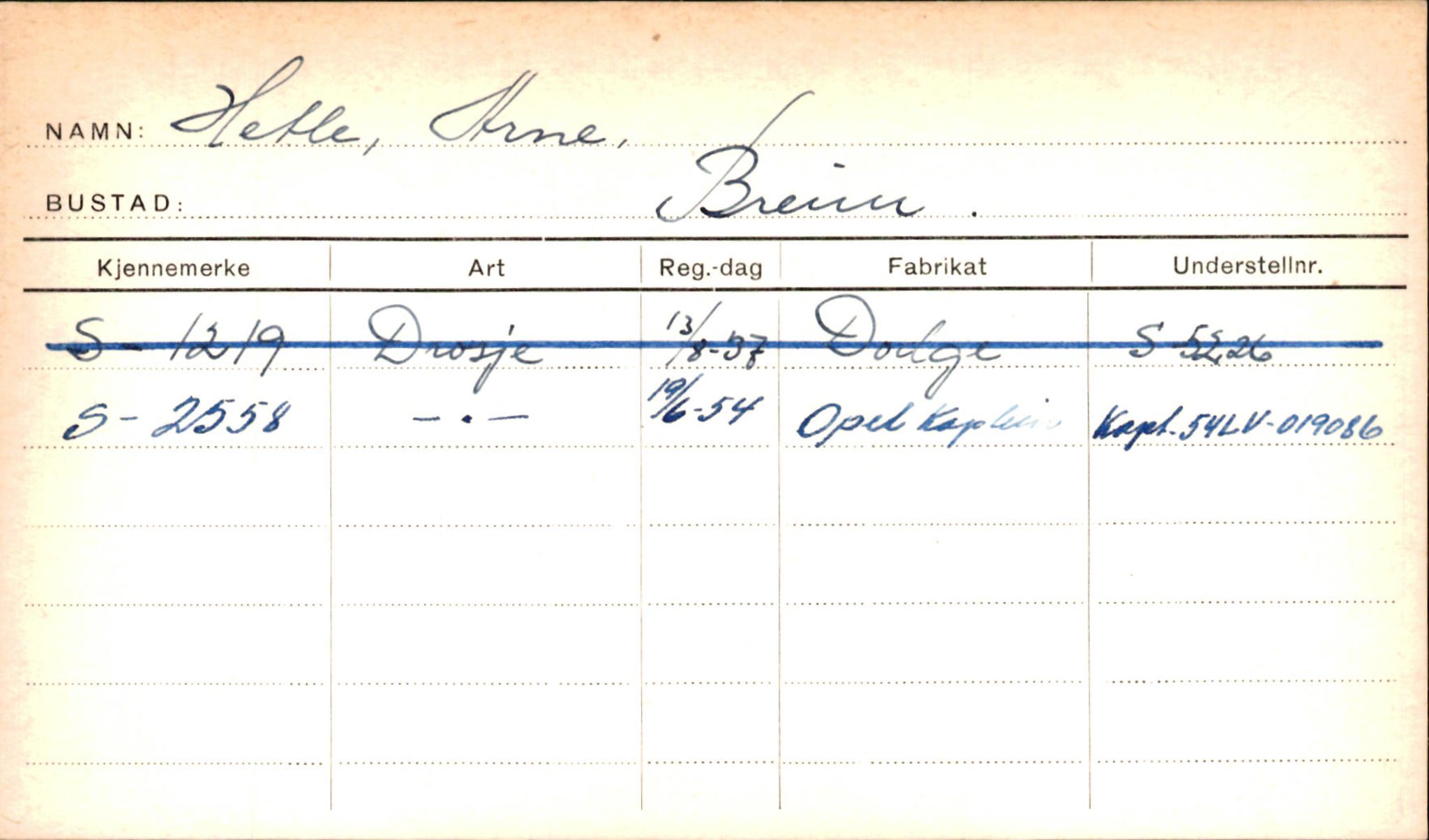 Statens vegvesen, Sogn og Fjordane vegkontor, AV/SAB-A-5301/4/F/L0001A: Eigarregister Fjordane til 1.6.1961, 1930-1961, p. 437