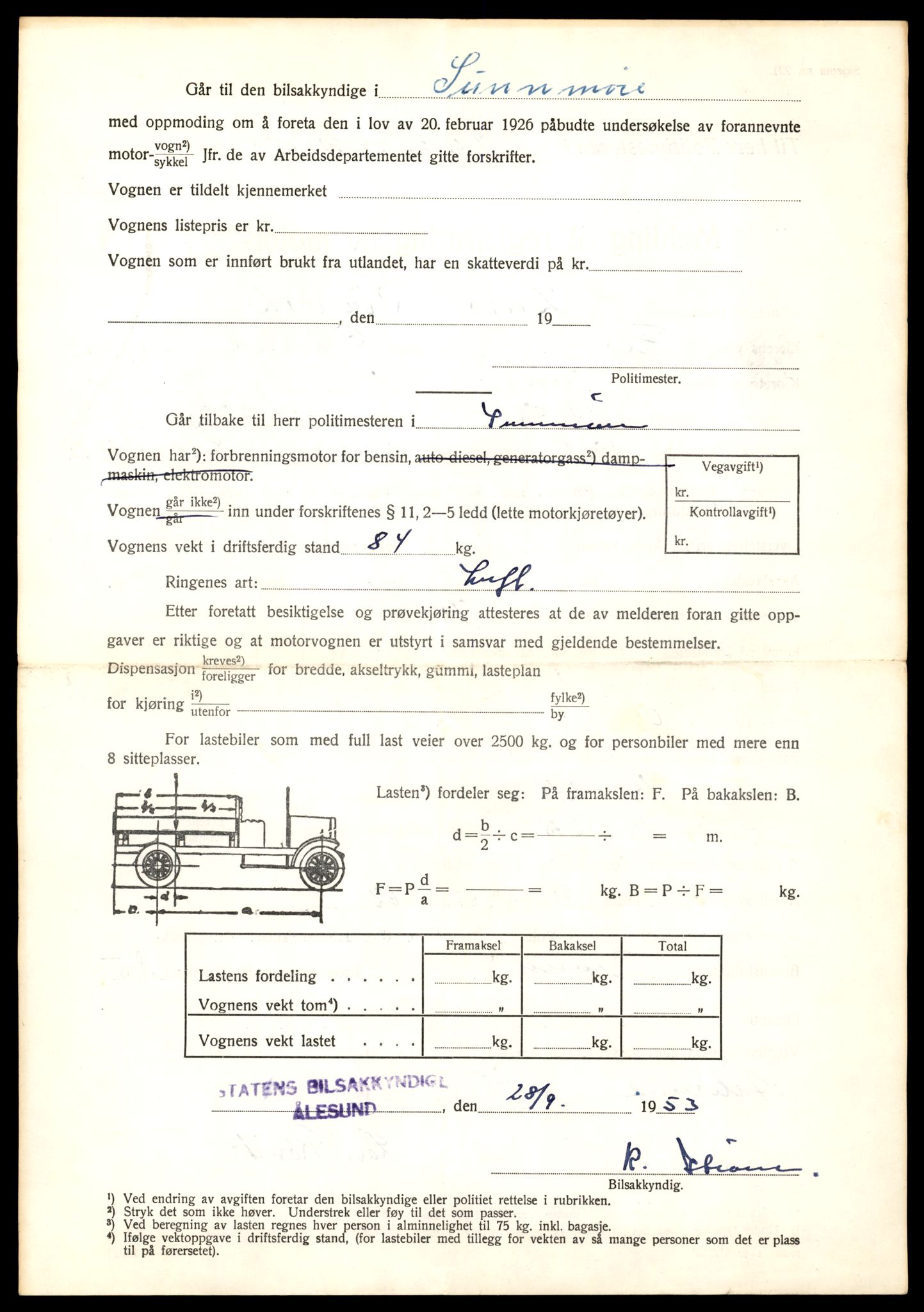 Møre og Romsdal vegkontor - Ålesund trafikkstasjon, AV/SAT-A-4099/F/Fe/L0036: Registreringskort for kjøretøy T 12831 - T 13030, 1927-1998, p. 3148