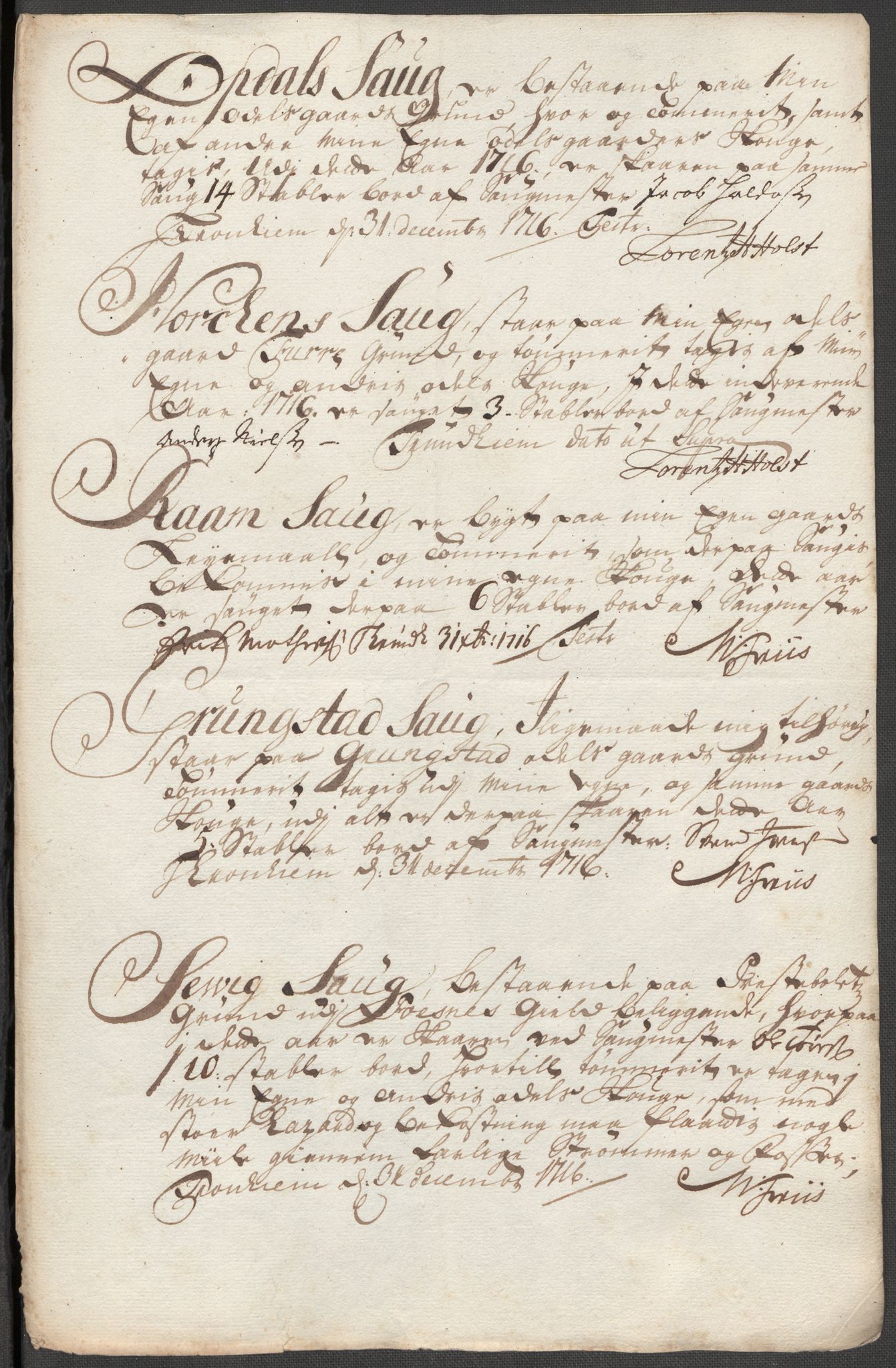 Rentekammeret inntil 1814, Reviderte regnskaper, Fogderegnskap, AV/RA-EA-4092/R64/L4437: Fogderegnskap Namdal, 1716, p. 119