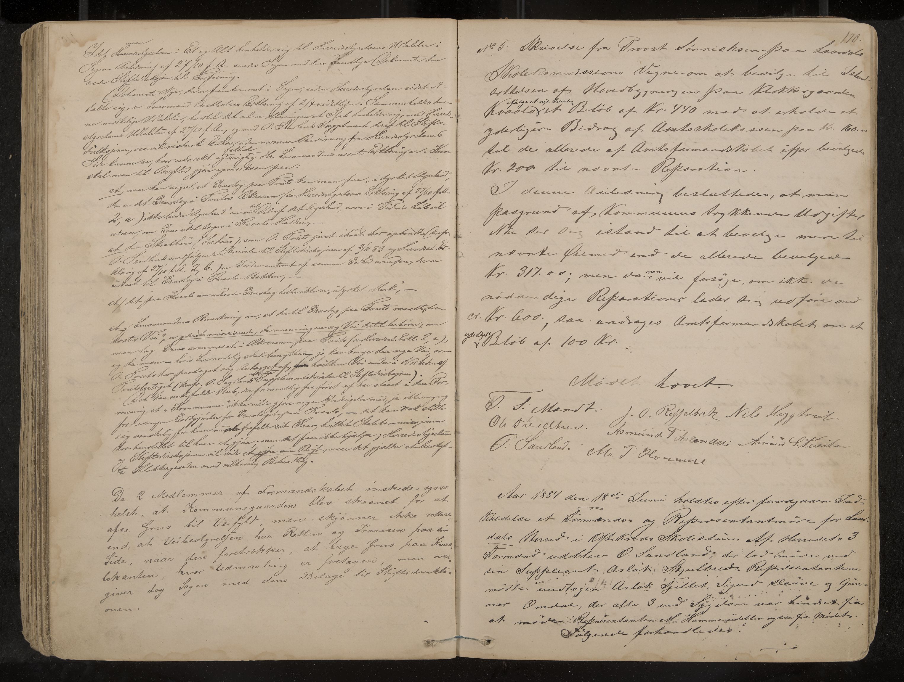 Lårdal formannskap og sentraladministrasjon, IKAK/0833021/A/L0002: Møtebok, 1865-1893, p. 170