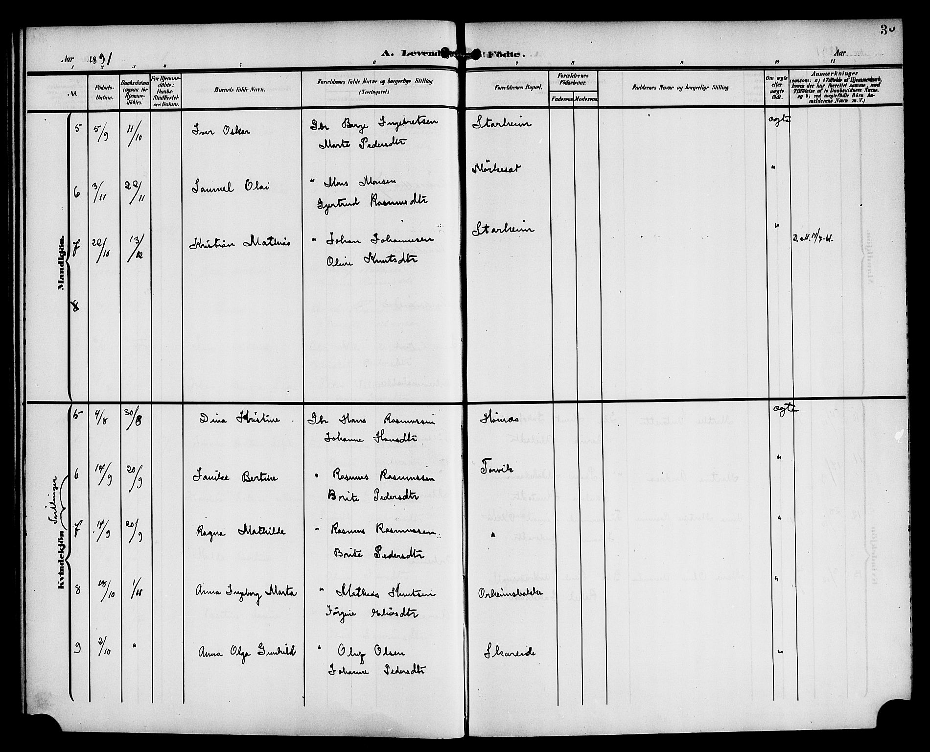 Eid sokneprestembete, AV/SAB-A-82301/H/Haa/Haac/L0001: Parish register (official) no. C 1, 1879-1899, p. 35