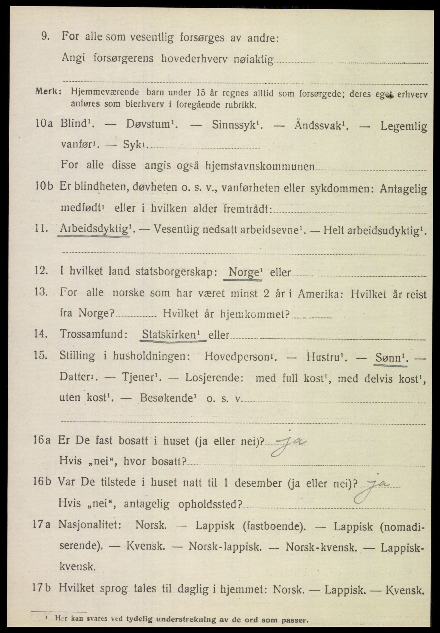 SAT, 1920 census for Meråker, 1920, p. 5979