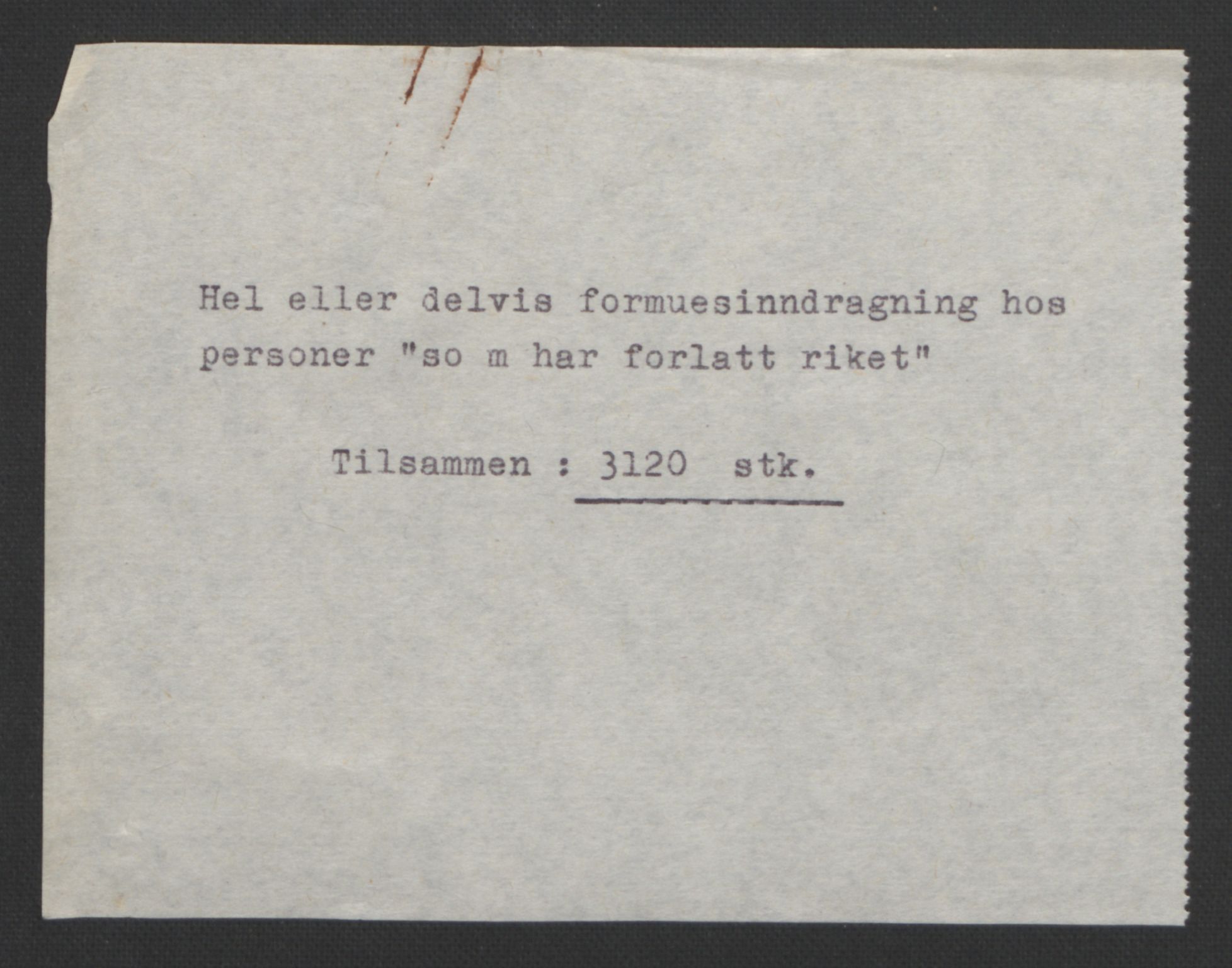 NS-administrasjonen 1940-1945 (Statsrådsekretariatet, de kommisariske statsråder mm), AV/RA-S-4279/D/Db/L0111/0003: Saker fra krigsårene / Journal, 1940-1945, p. 445