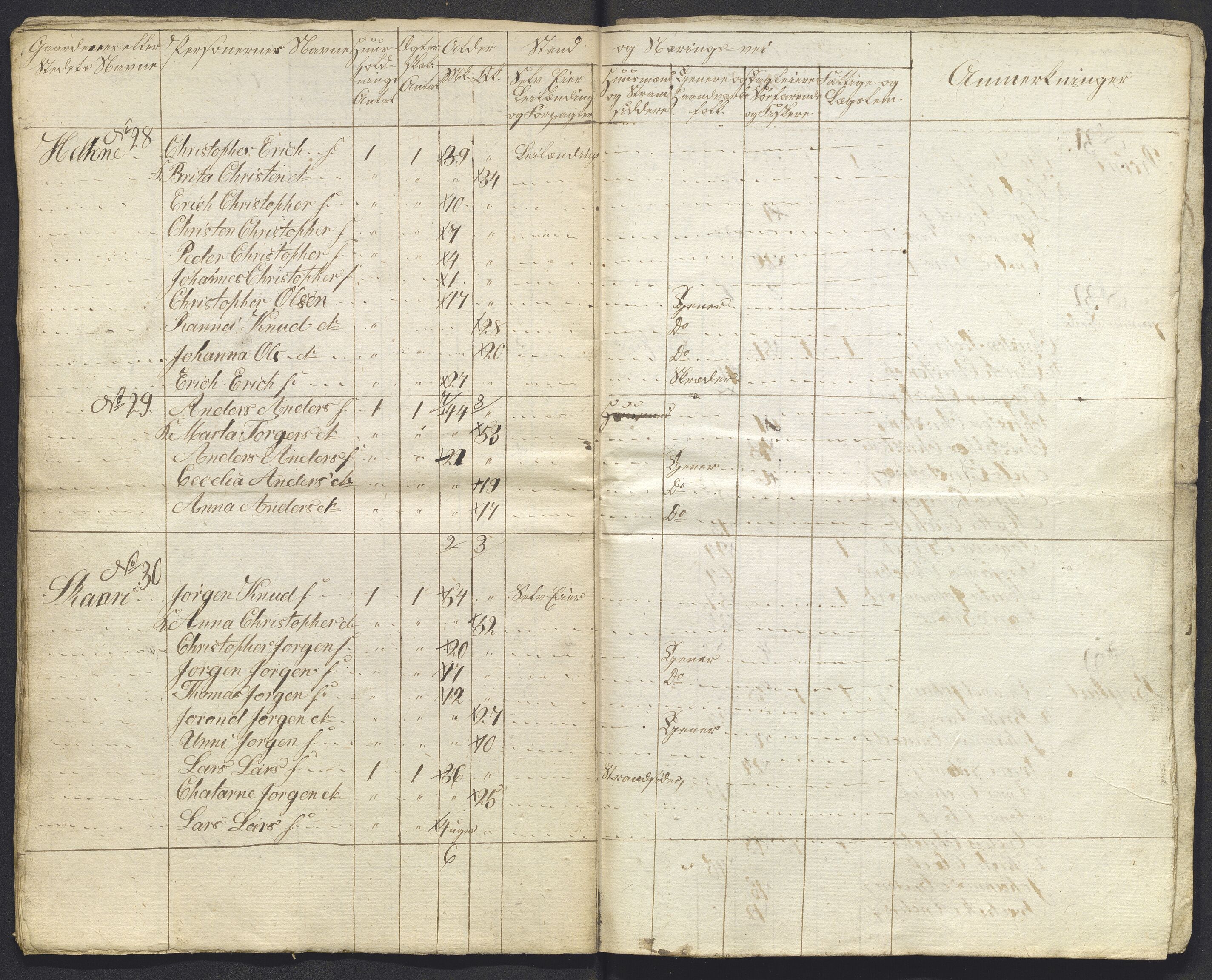 , 1825 Census for Luster parish, 1825, p. 17