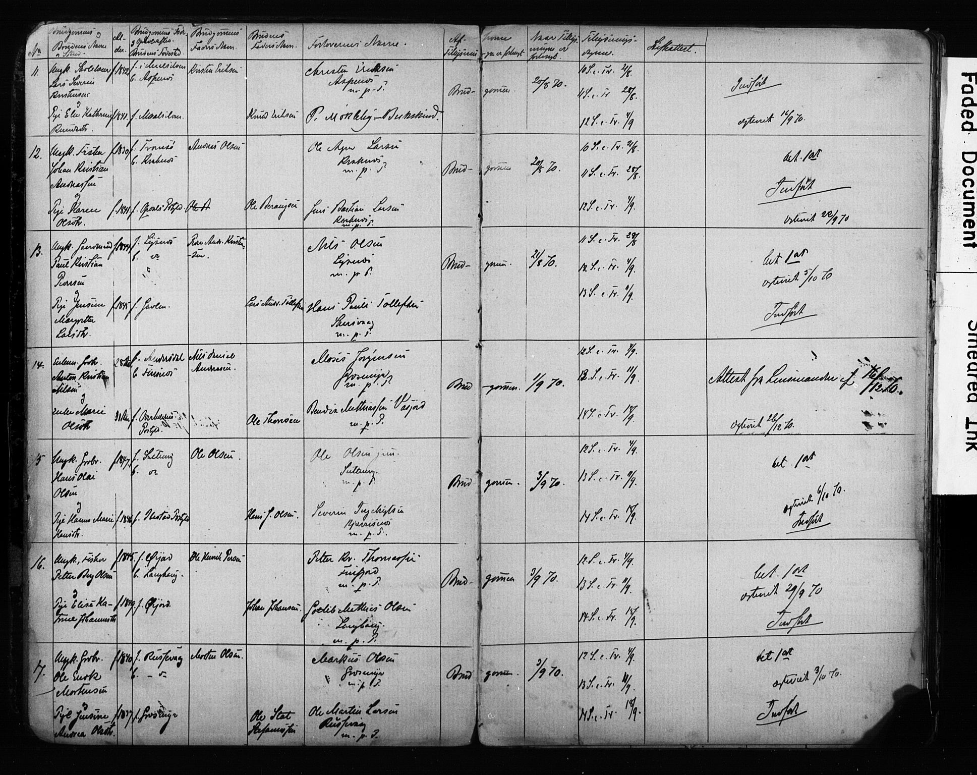 Lenvik sokneprestembete, AV/SATØ-S-1310/I/Ie/L0095: Banns register no. 95, 1868-1890