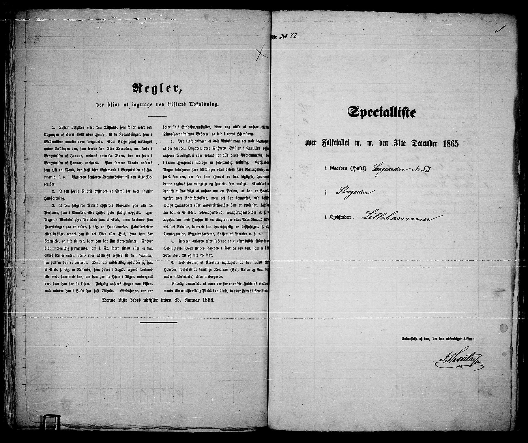 RA, 1865 census for Fåberg/Lillehammer, 1865, p. 170