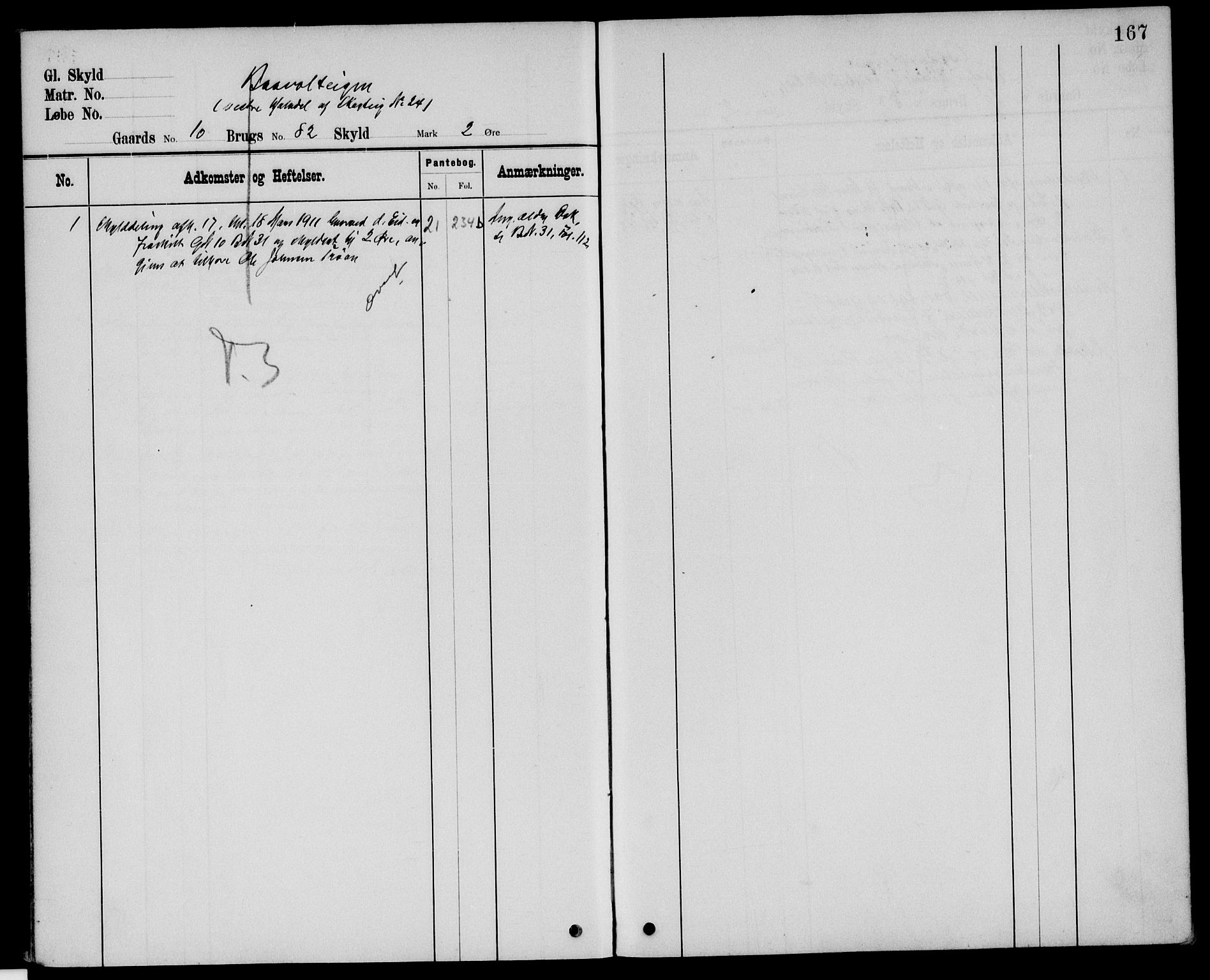 Nord-Østerdal tingrett, AV/SAH-TING-020/H/Ha/Hah/L0048: Mortgage register no. 1, 1897, p. 167