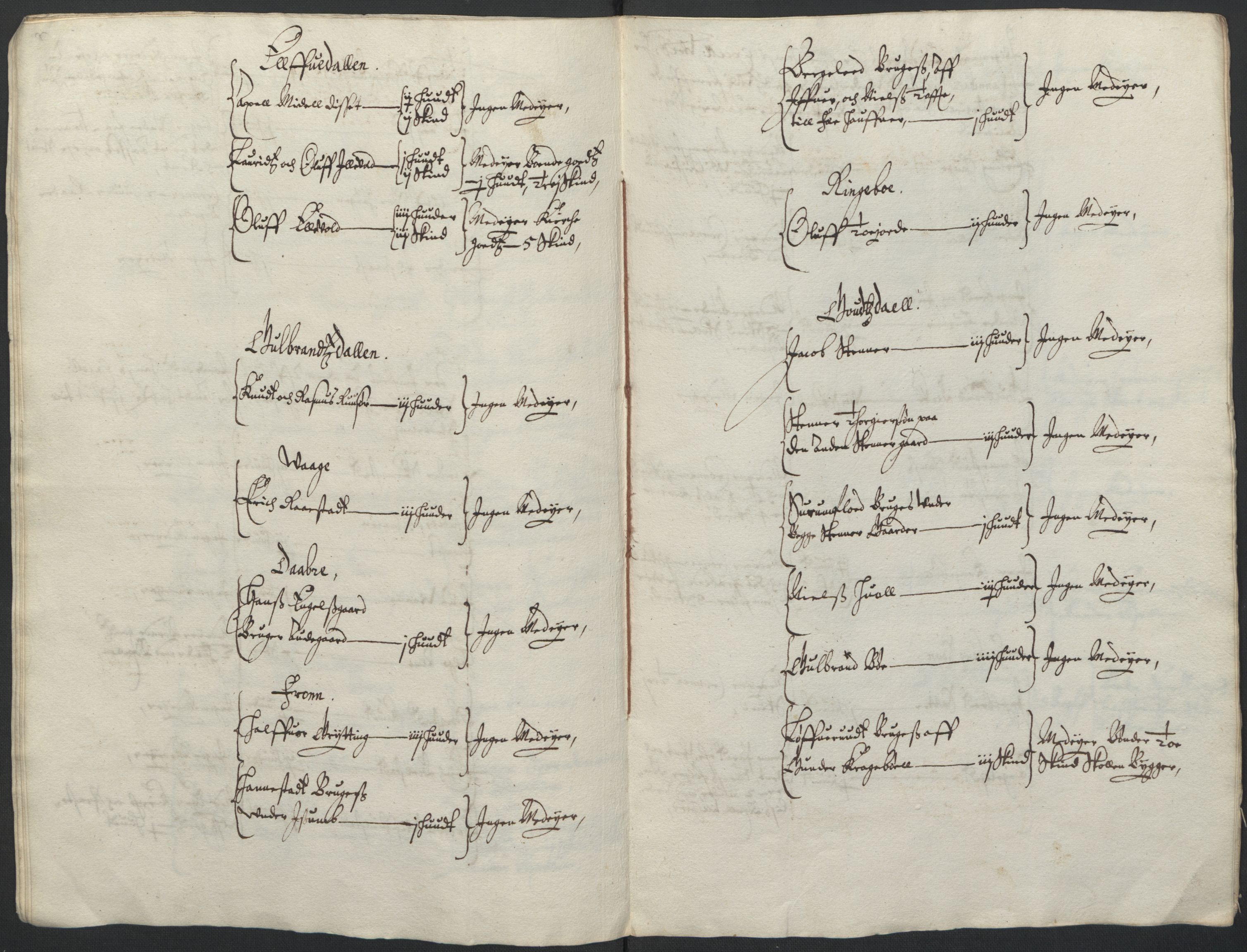 Rentekammeret inntil 1814, Realistisk ordnet avdeling, AV/RA-EA-4070/L/L0007/0002: Kristiania lagdømme: / Jordebøker over lagstolgods, bispegods etc. i Kristiania og Oppland lagdømme, 1661