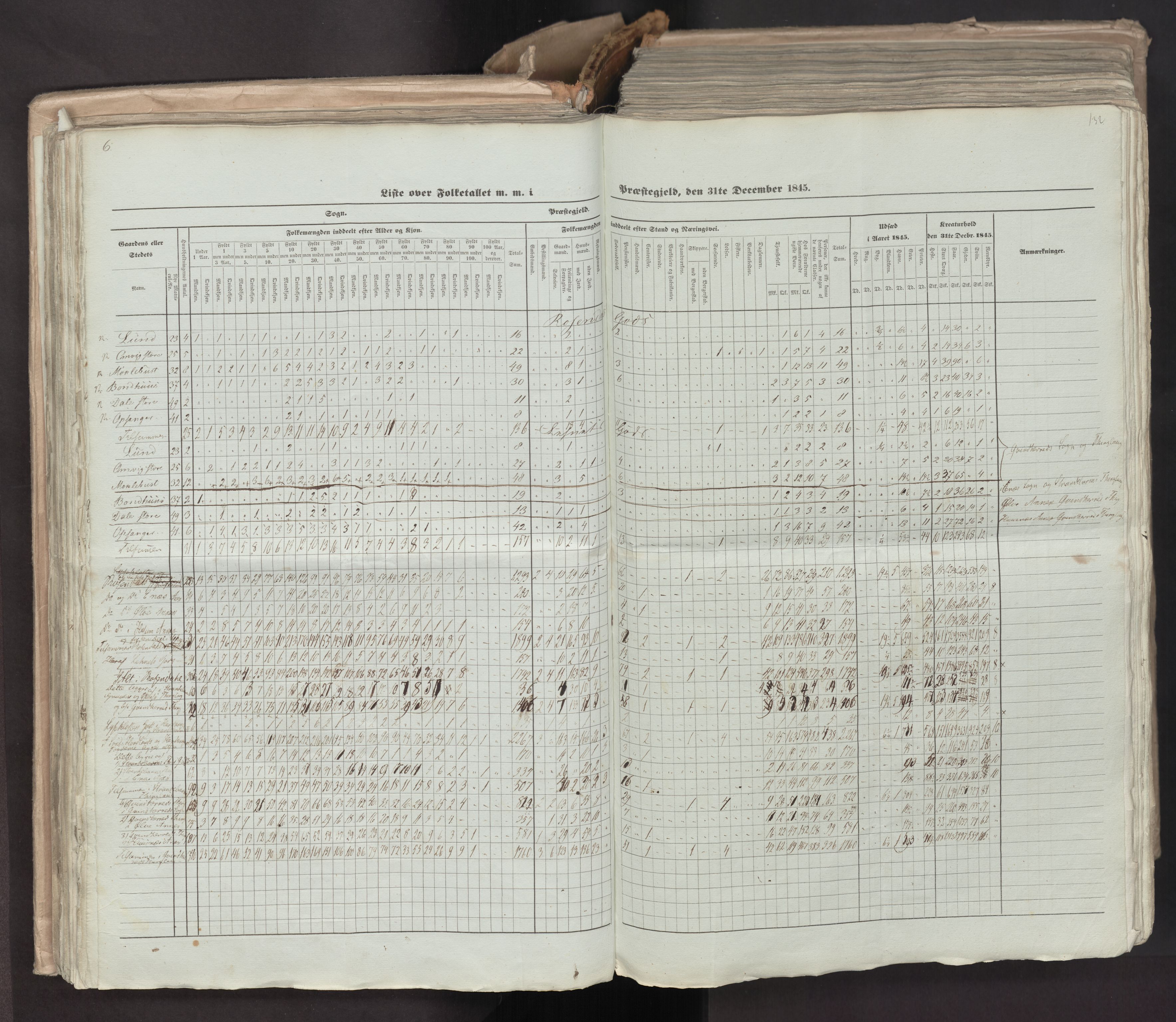 RA, Census 1845, vol. 7: Søndre Bergenhus amt og Nordre Bergenhus amt, 1845, p. 132