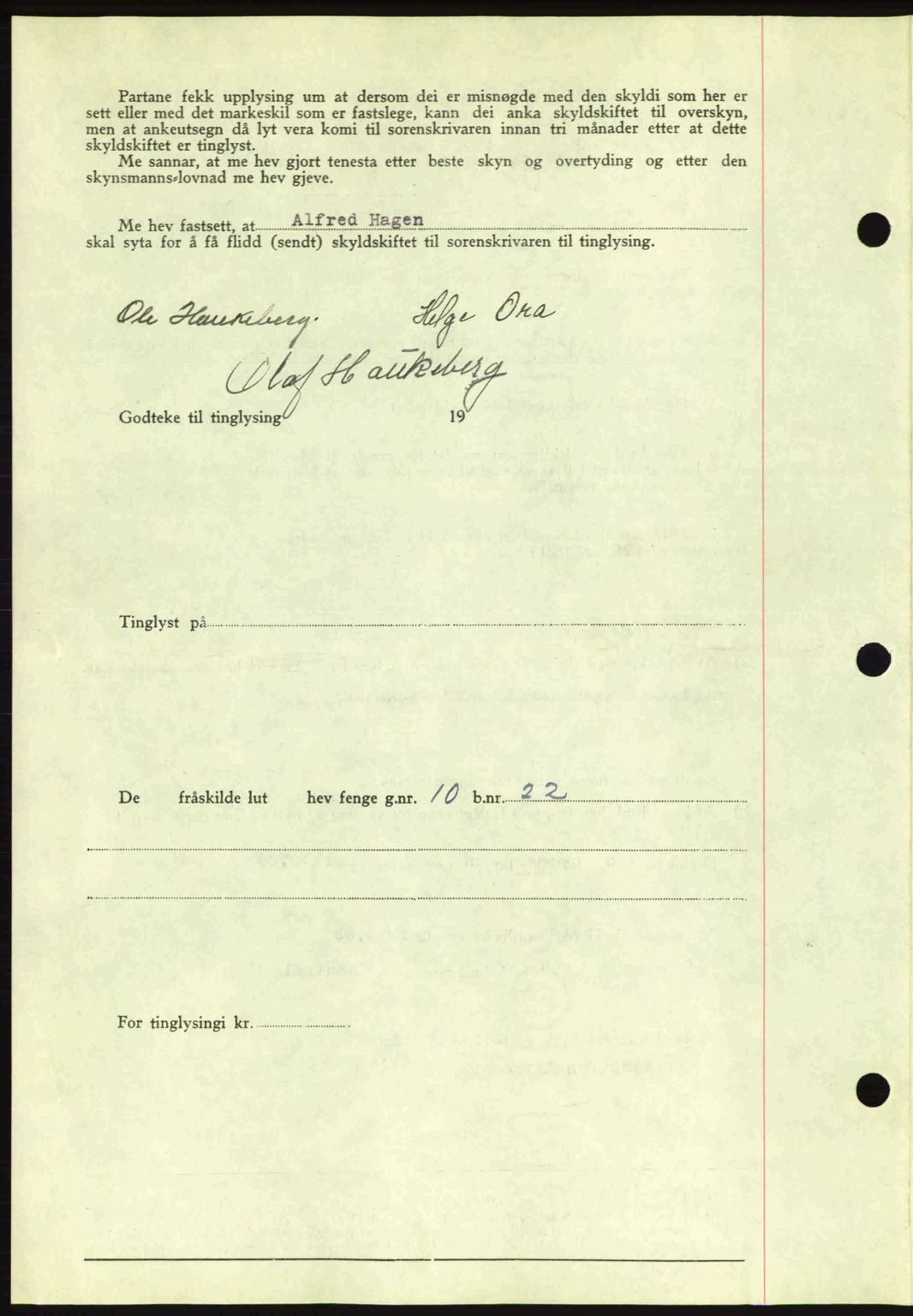 Romsdal sorenskriveri, AV/SAT-A-4149/1/2/2C: Mortgage book no. A14, 1943-1943, Diary no: : 1314/1943