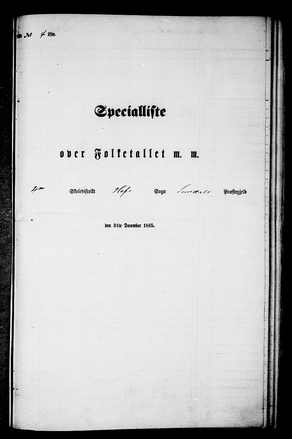 RA, 1865 census for Sunndal, 1865, p. 54