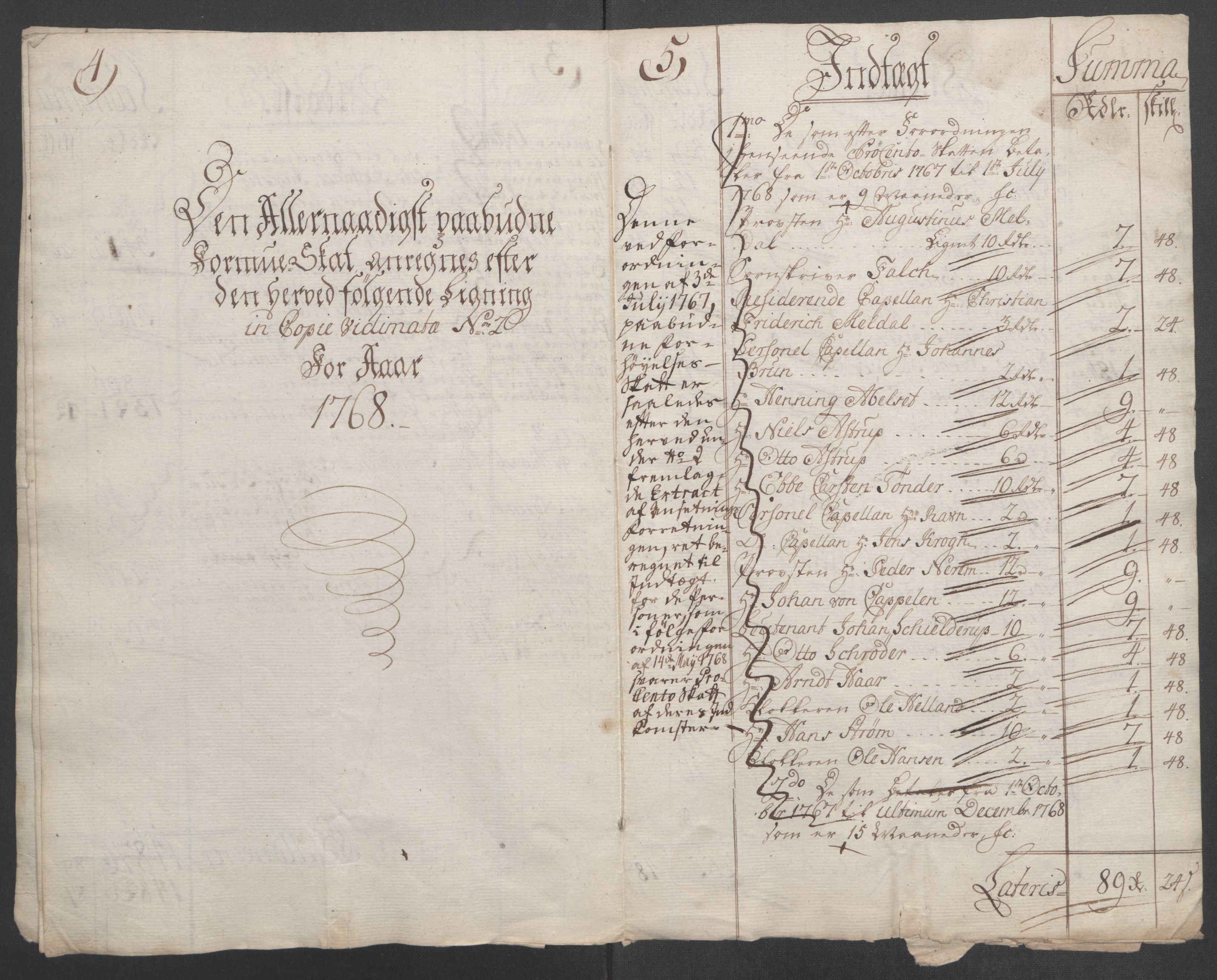 Rentekammeret inntil 1814, Reviderte regnskaper, Fogderegnskap, AV/RA-EA-4092/R54/L3645: Ekstraskatten Sunnmøre, 1762-1772, p. 114