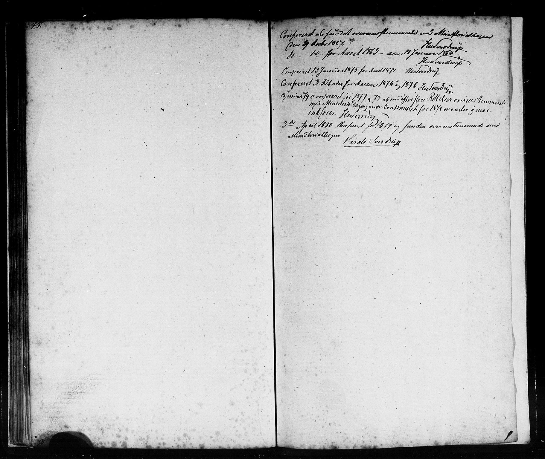 Vik sokneprestembete, SAB/A-81501: Parish register (copy) no. C 1, 1853-1879, p. 45
