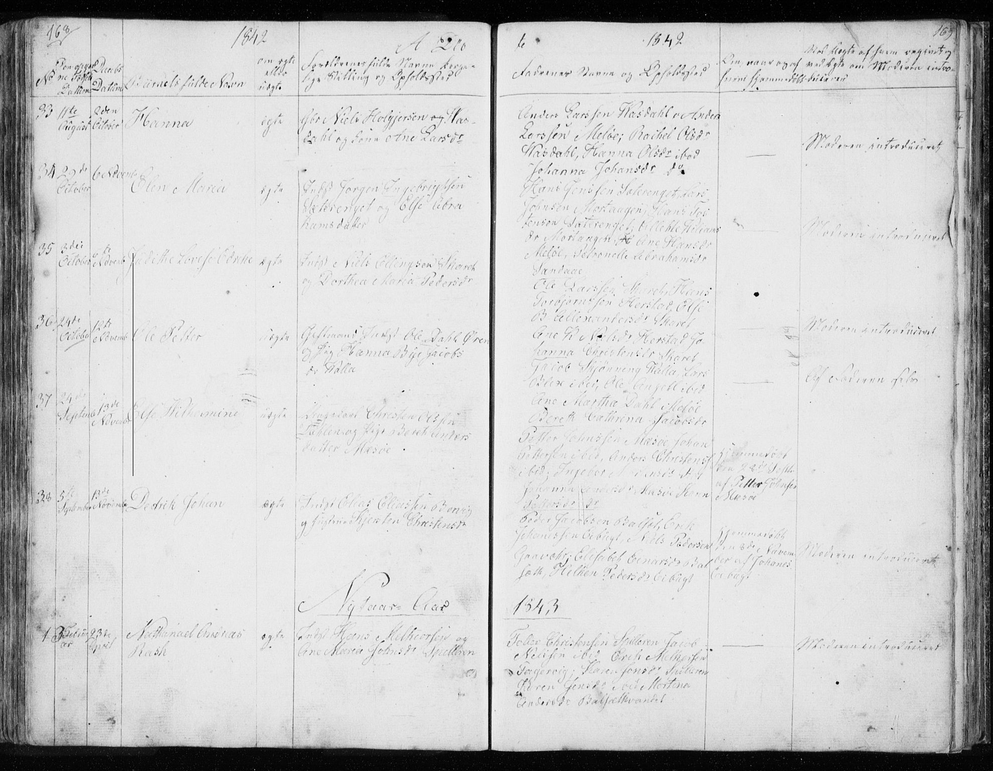 Ministerialprotokoller, klokkerbøker og fødselsregistre - Nordland, AV/SAT-A-1459/843/L0632: Parish register (copy) no. 843C01, 1833-1853, p. 168-169