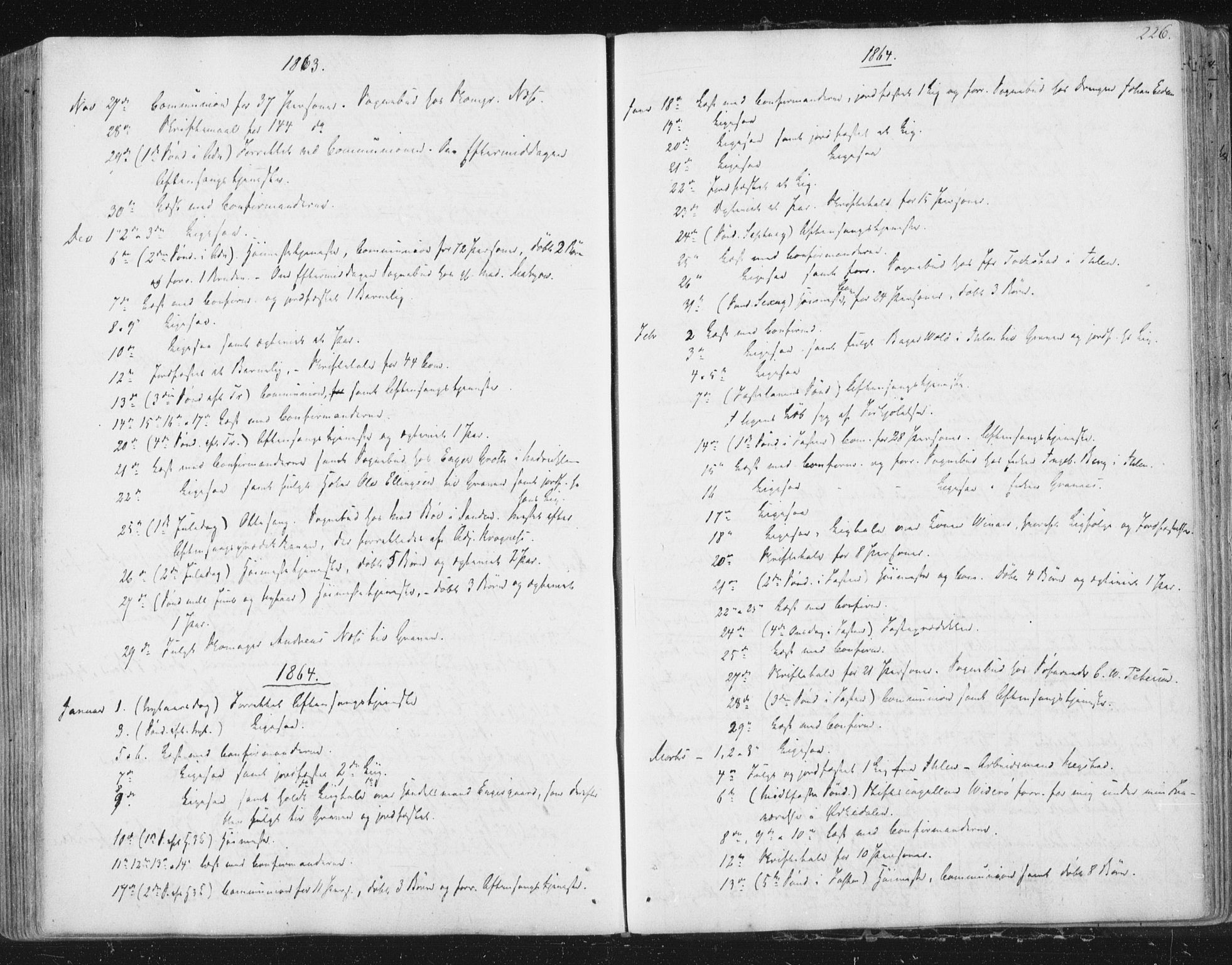 Ministerialprotokoller, klokkerbøker og fødselsregistre - Sør-Trøndelag, SAT/A-1456/602/L0127: Curate's parish register no. 602B01, 1821-1875, p. 226