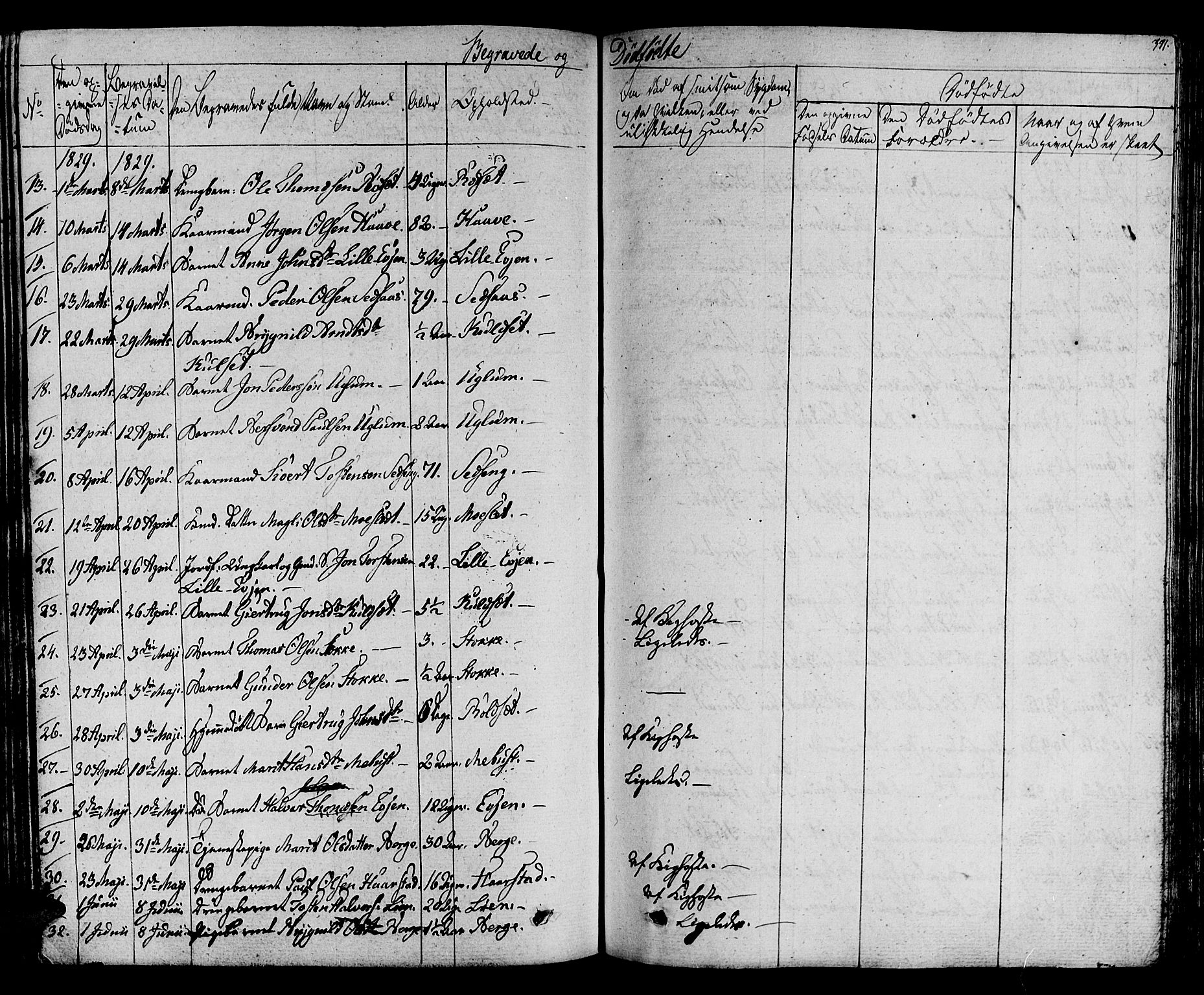 Ministerialprotokoller, klokkerbøker og fødselsregistre - Sør-Trøndelag, SAT/A-1456/695/L1143: Parish register (official) no. 695A05 /1, 1824-1842, p. 371