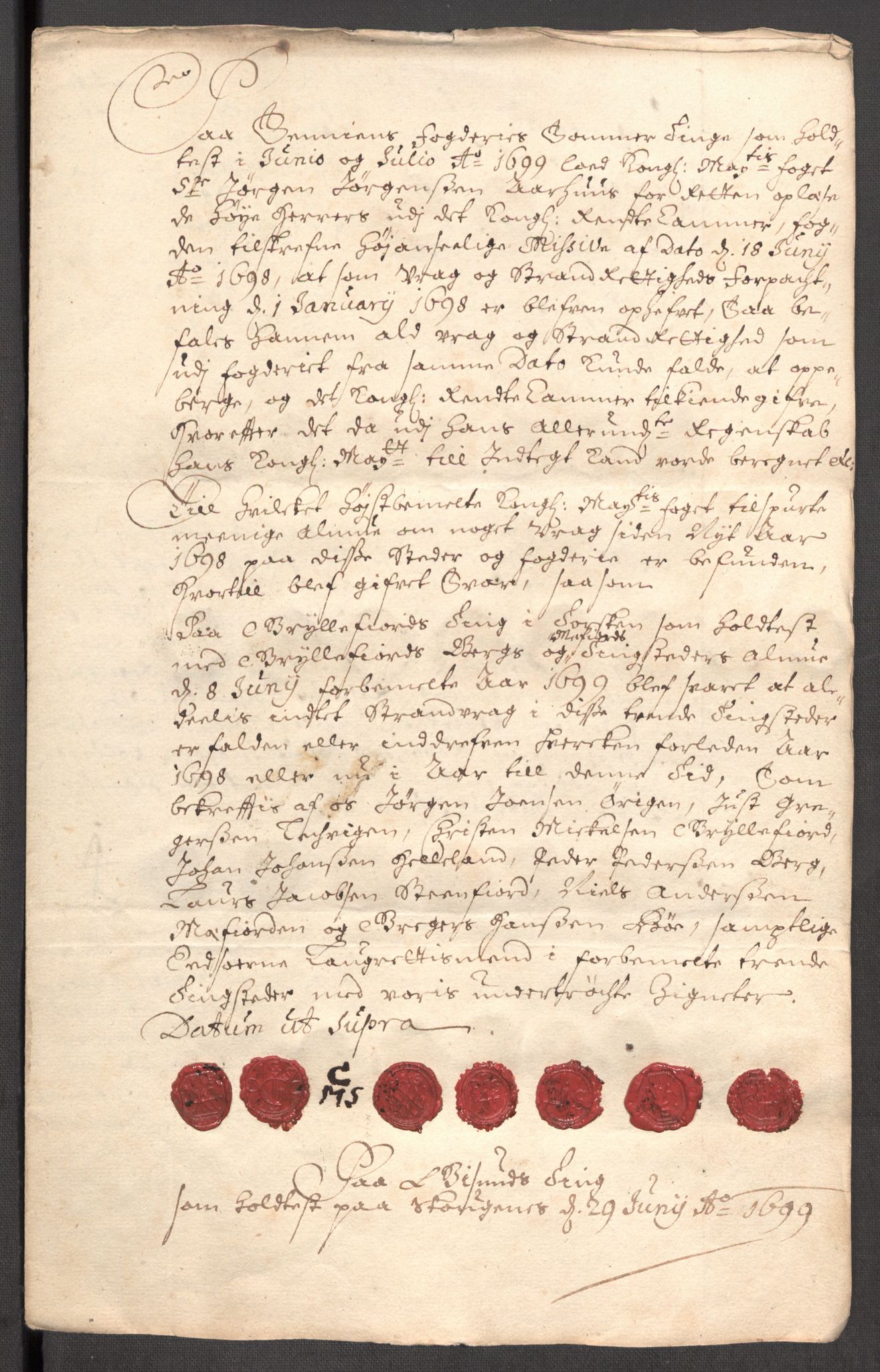 Rentekammeret inntil 1814, Reviderte regnskaper, Fogderegnskap, RA/EA-4092/R68/L4754: Fogderegnskap Senja og Troms, 1697-1699, p. 330