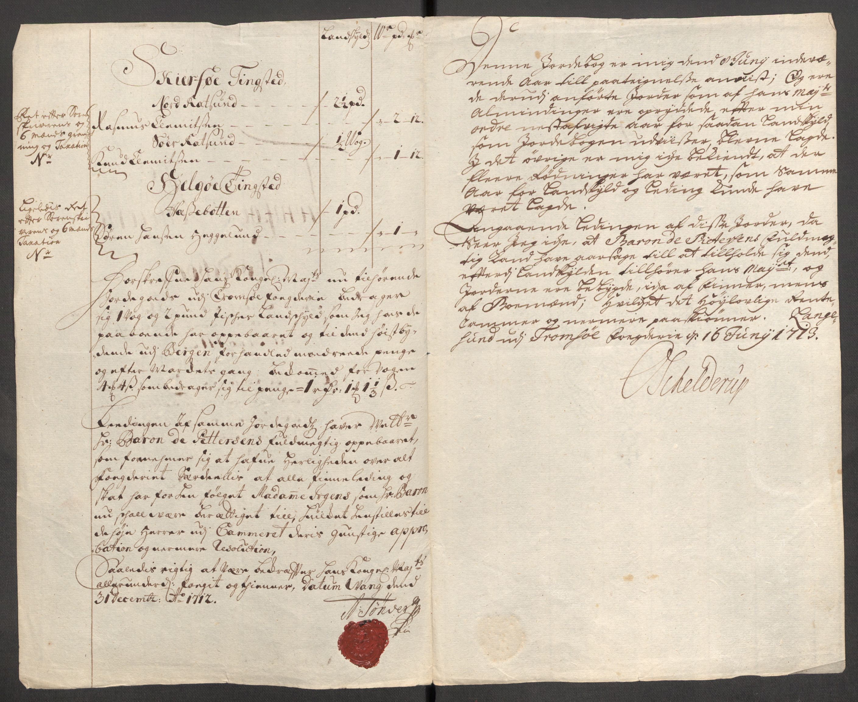 Rentekammeret inntil 1814, Reviderte regnskaper, Fogderegnskap, AV/RA-EA-4092/R68/L4758: Fogderegnskap Senja og Troms, 1711-1712, p. 312