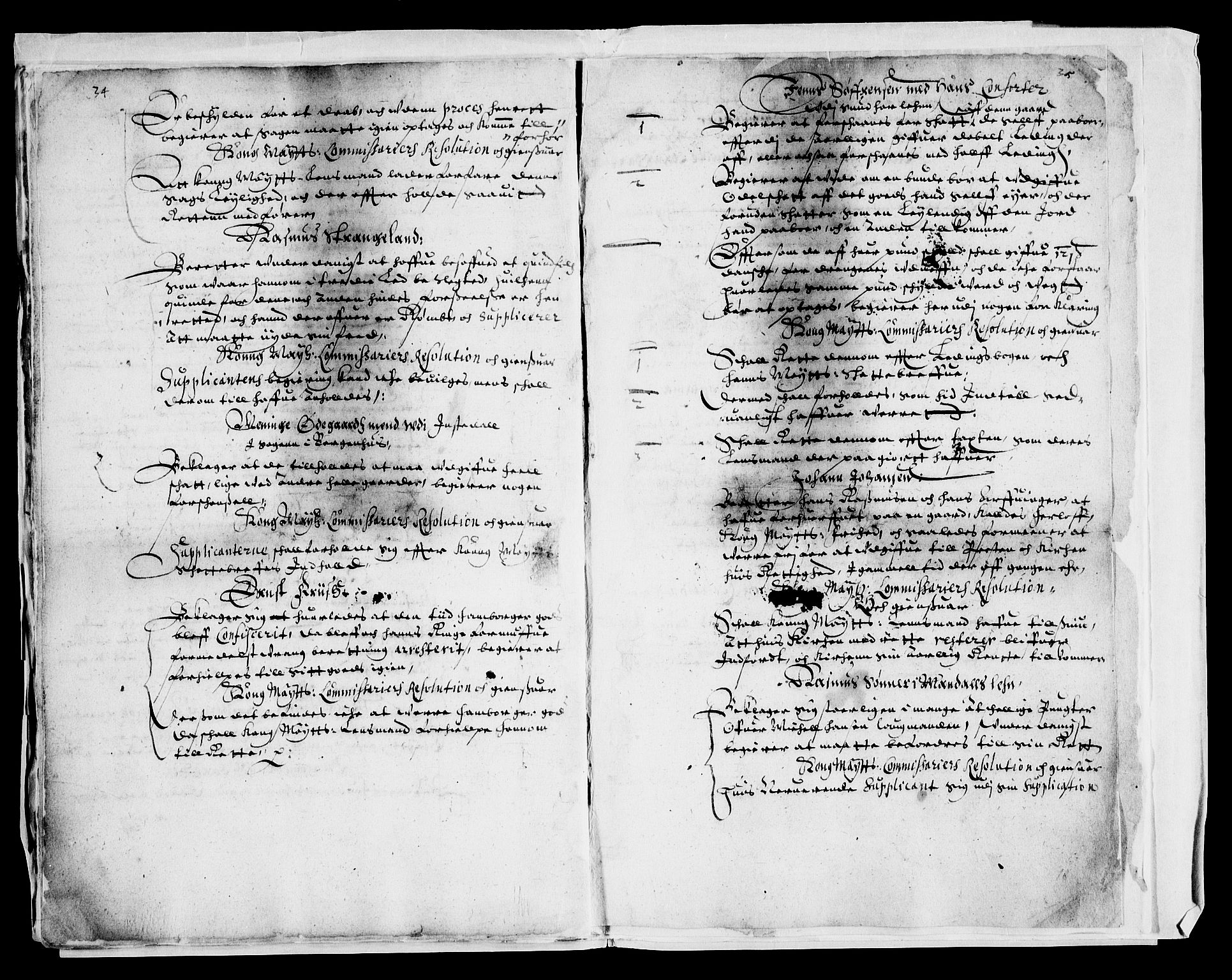 Danske Kanselli, Skapsaker, AV/RA-EA-4061/G/L0002: Tillegg til skapsakene, 1624-1635, p. 145