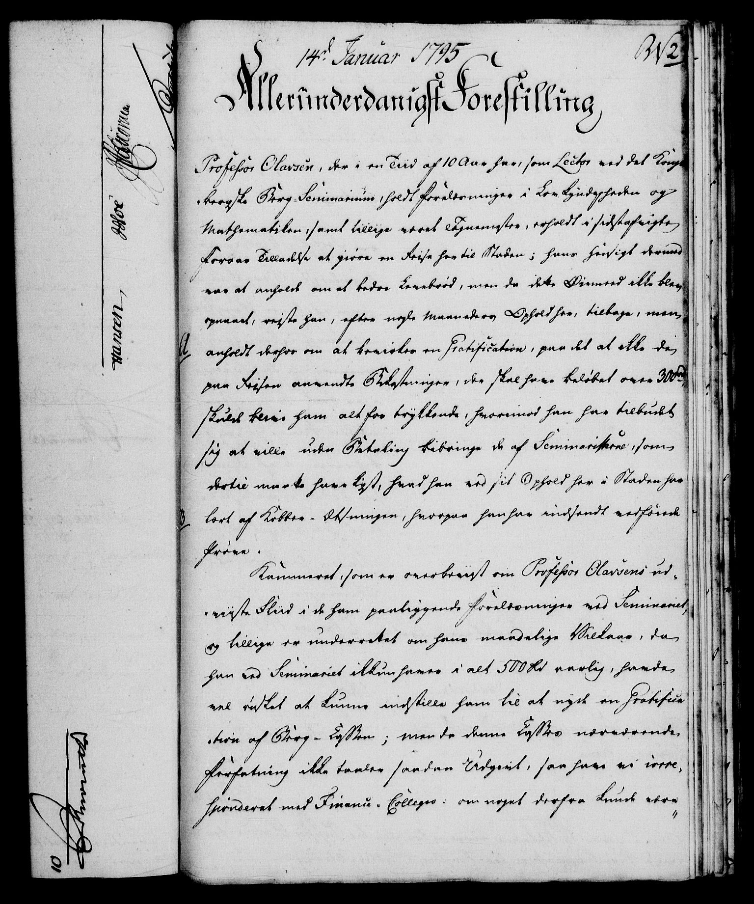 Rentekammeret, Renteskriverkontorene, AV/RA-EA-3115/M/Mf/Mfb/L0002: Relasjons- og resolusjonsprotokoll med register (merket RK 54.8), 1793-1795
